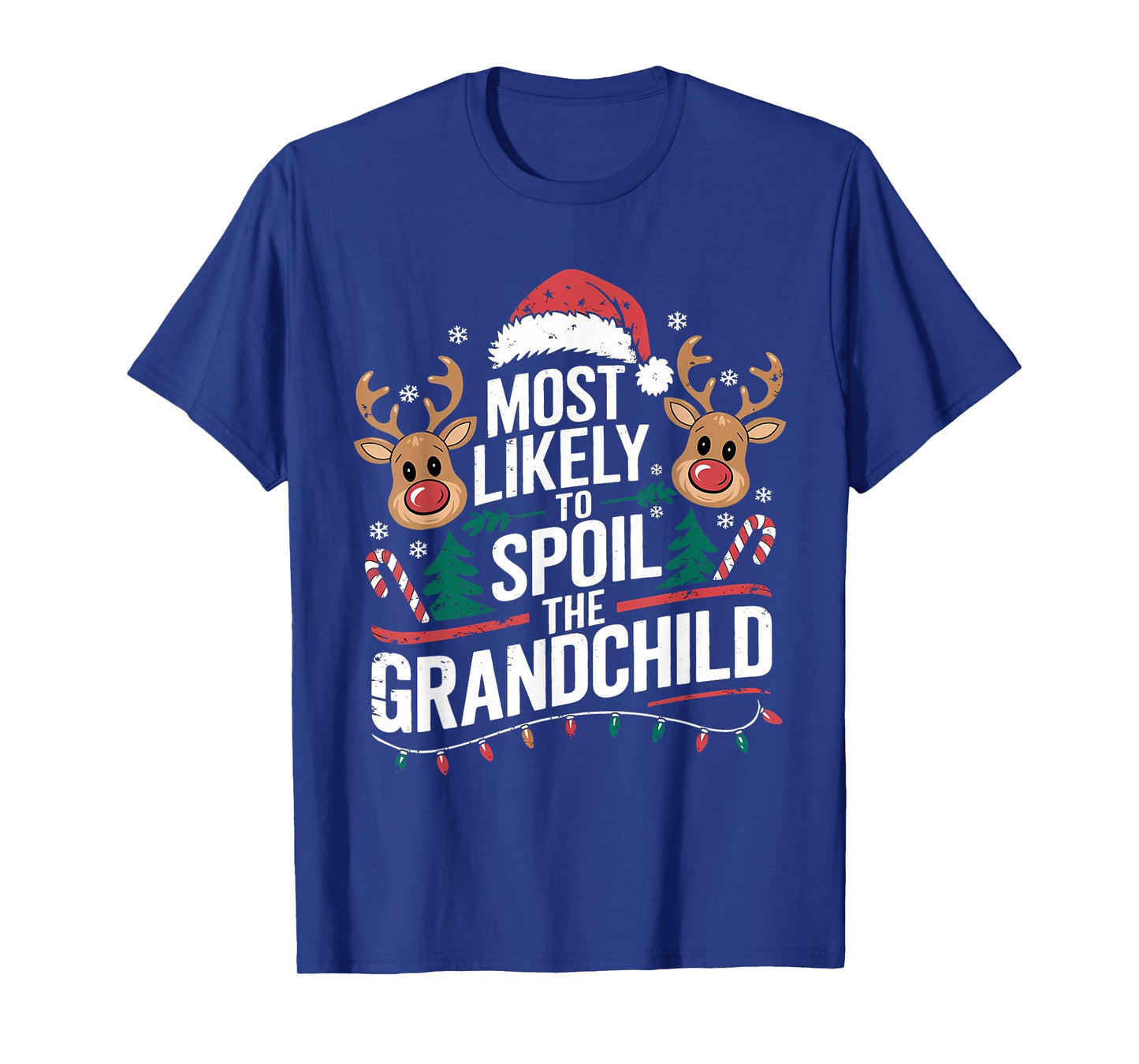 Most Likely to Spoil The Grandchild Christmas Party Funny T-Shirt