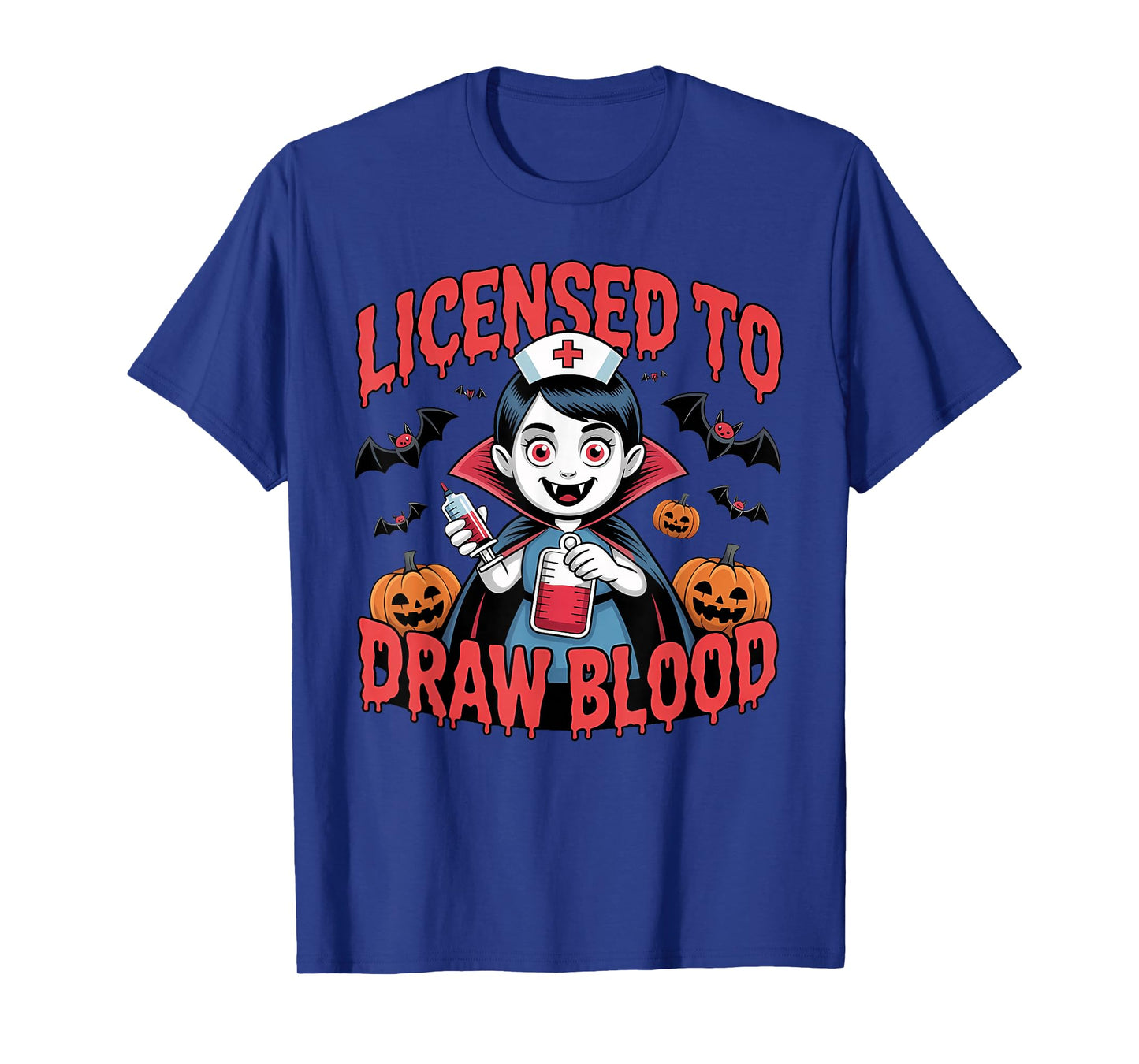 Licensed to Draw Blood Halloween Design T-Shirt