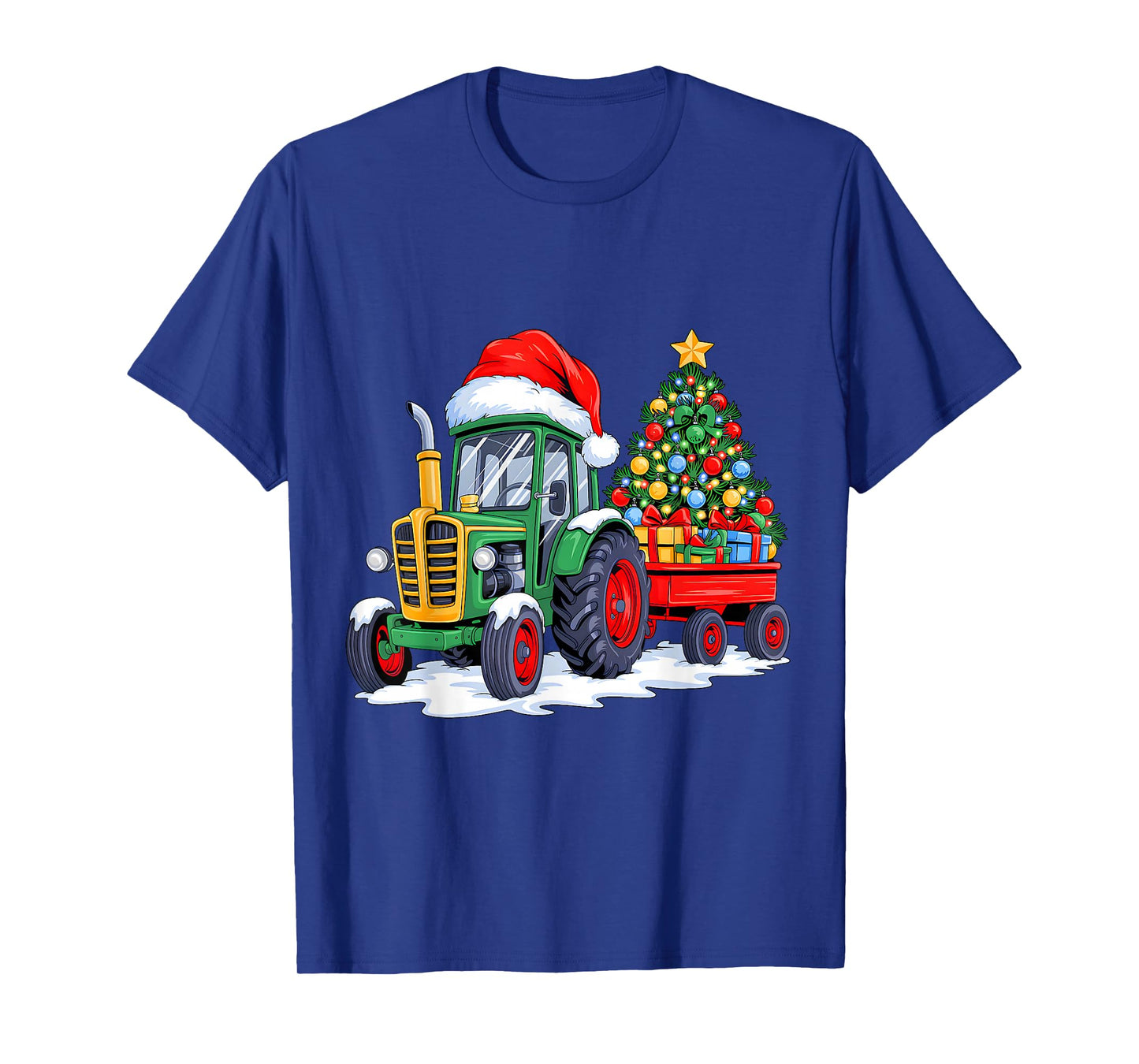 Funny Christmas Tractor Santa Xmas Squad Farm Truck Farmer T-Shirt