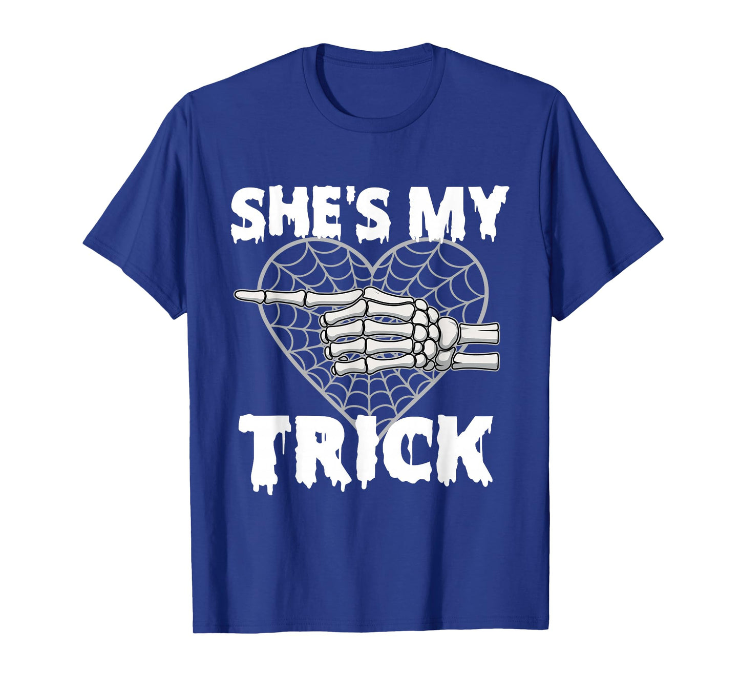 She's My Trick - Matching Halloween Couple Boyfriend T-Shirt
