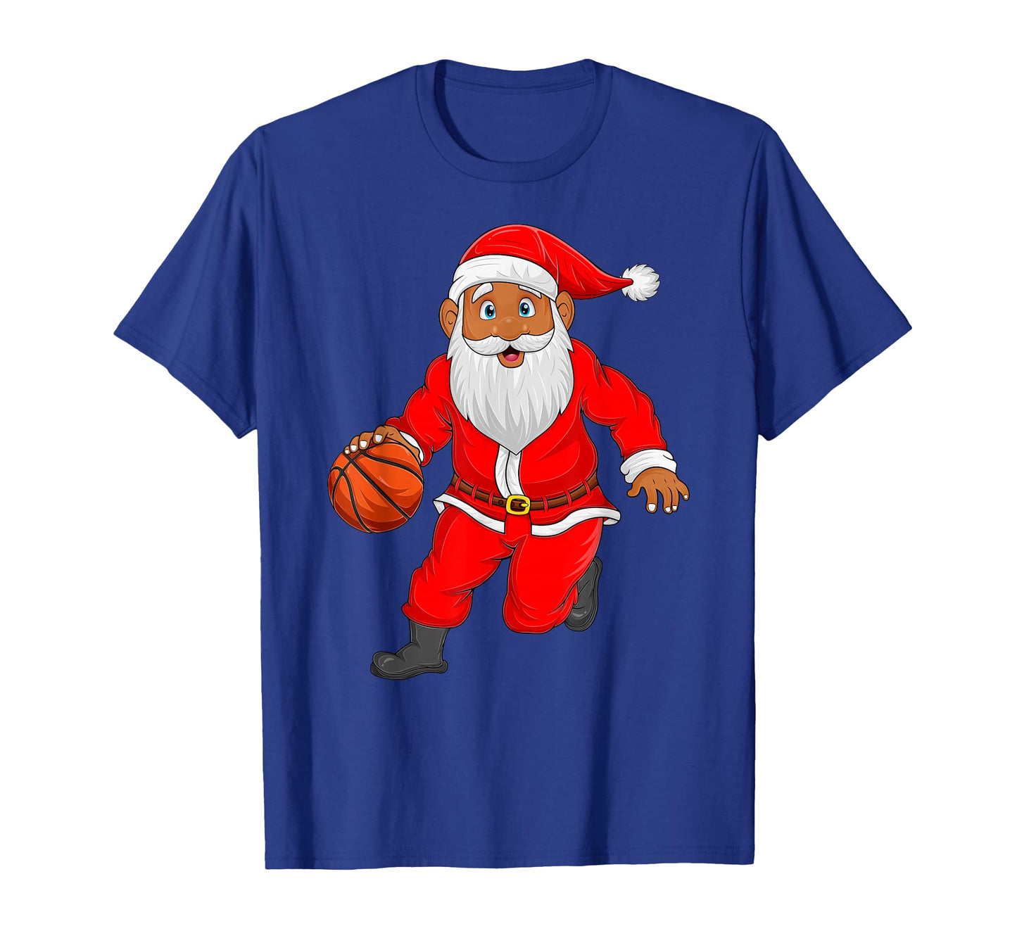 Basketball Player Santa Christmas Pajamas Funny Xmas T-Shirt