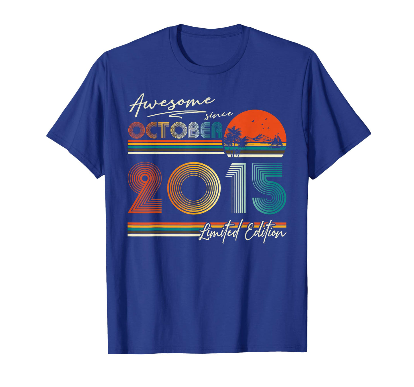 Awesome Since October 2015 Vintage Boys Girls 10th Birthday T-Shirt