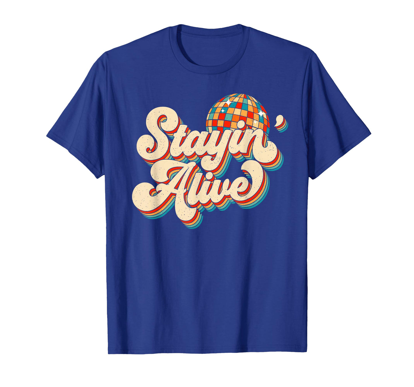 Stayin' Alive Bridesmaid Bride 80s Disco Bachelorette Party T-Shirt