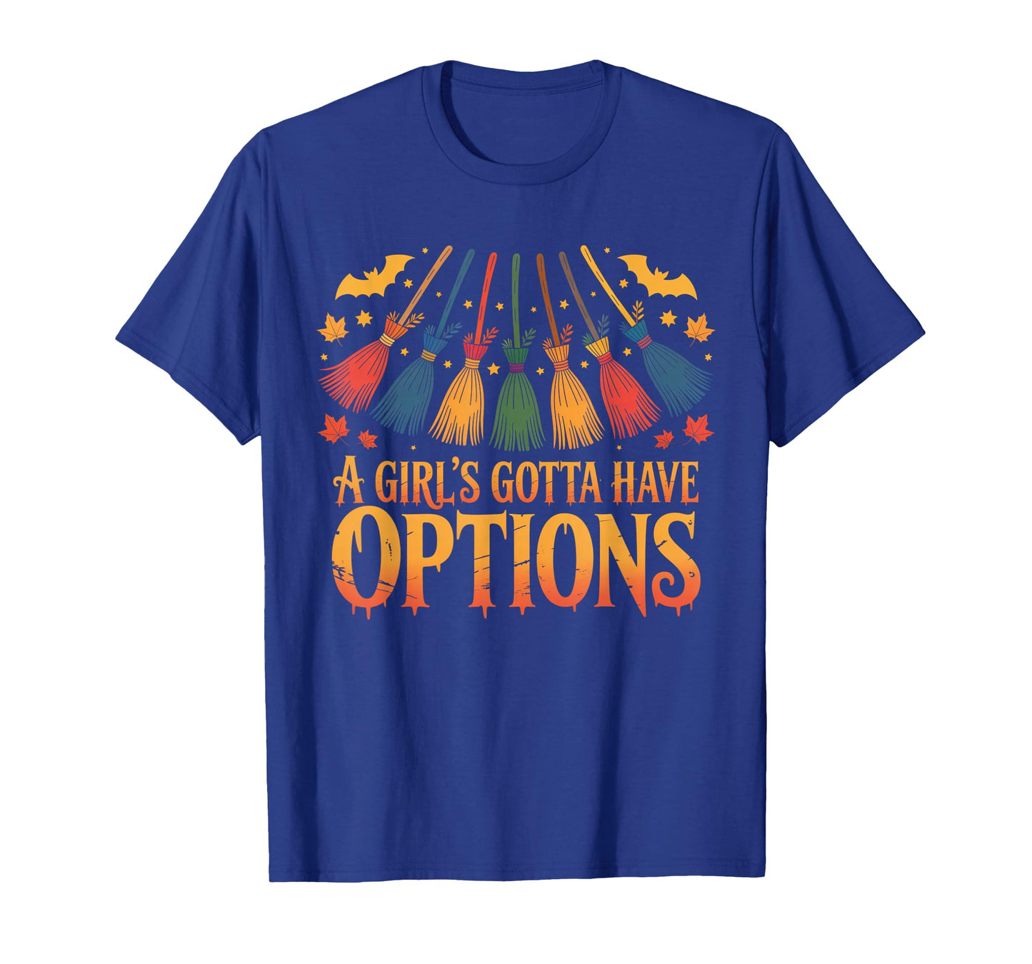 Retro a Girl’s Gotta Have Options Spooky Witches Halloween T-Shirt
