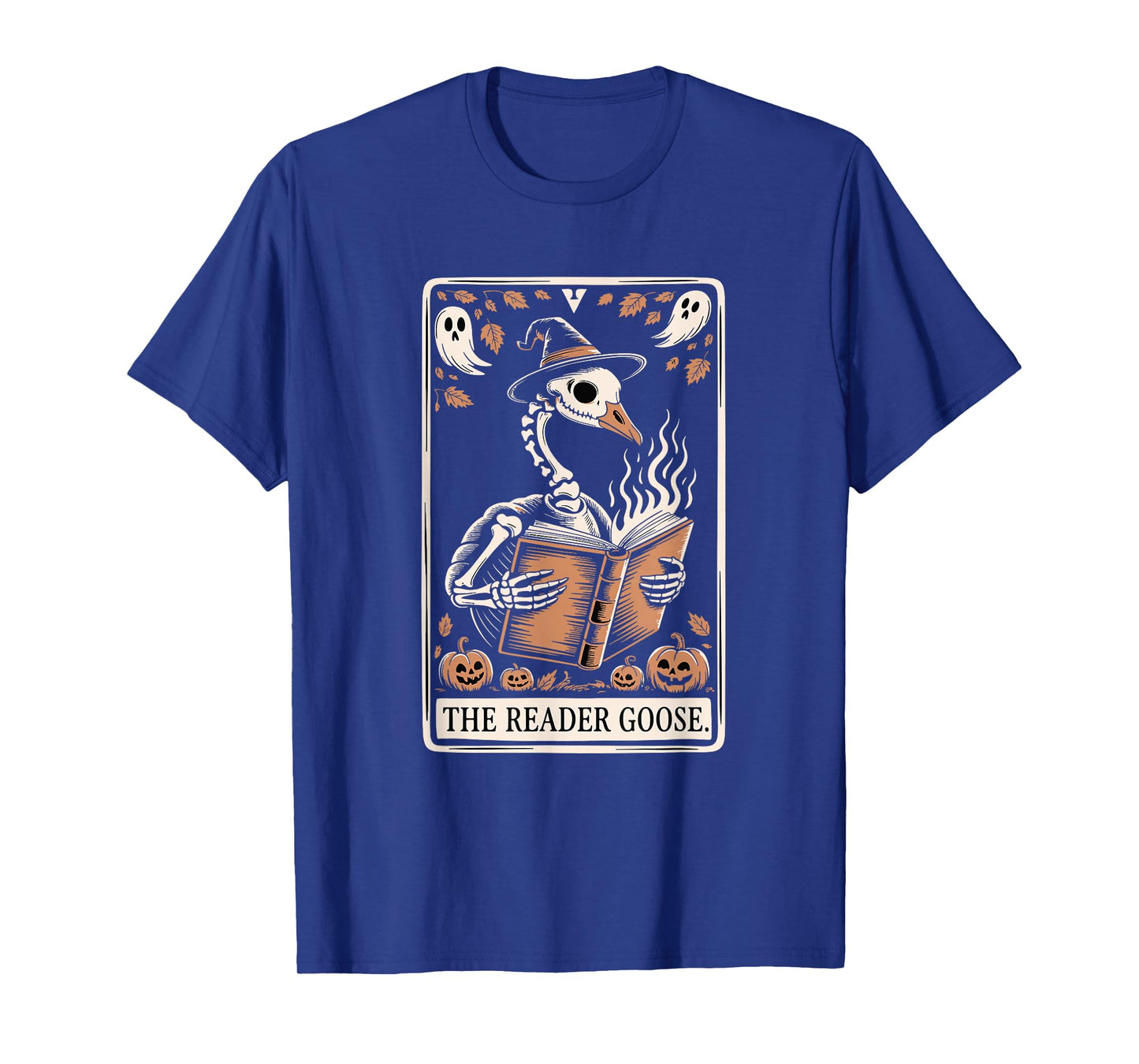 The Reader Goose Spooky Halloween Tarot Card T-Shirt