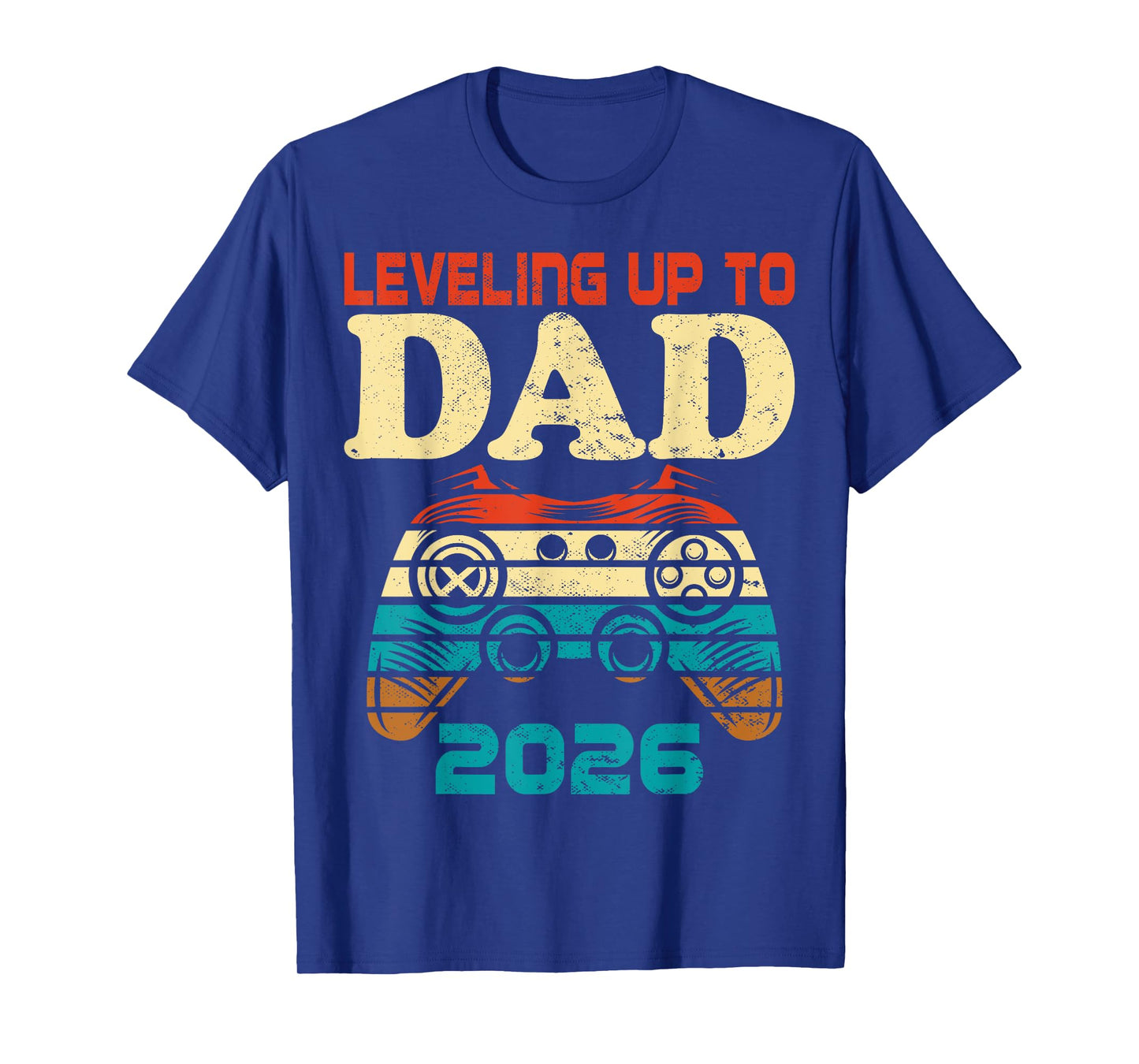 Retro Leveling Up To Daddy Again 2026 Promoted To Dad T-Shirt