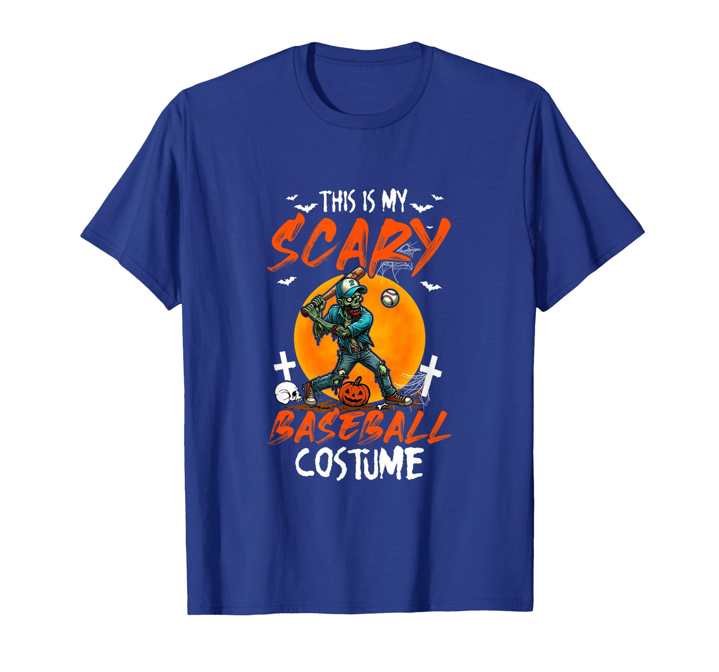 My Scary Baseball Costume Halloween Player Matching Team T-Shirt