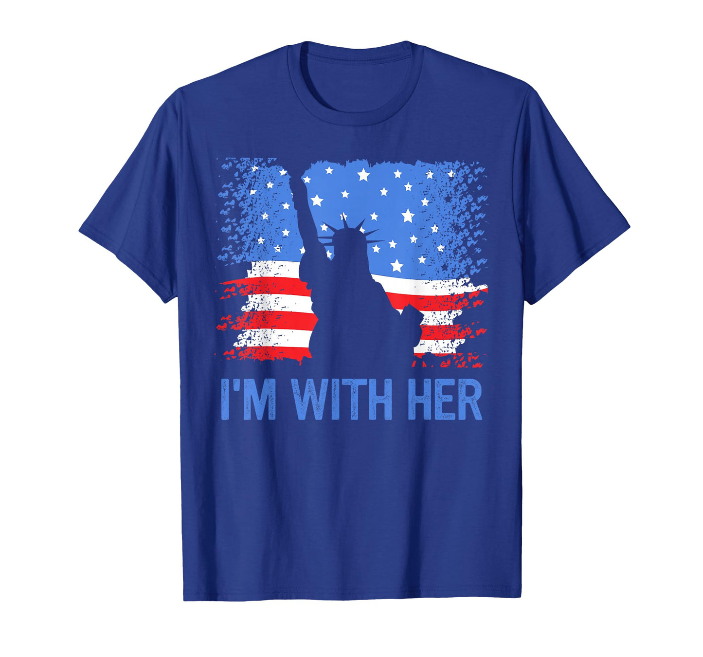 4th of July I'm With Her USA American Flag T-Shirt