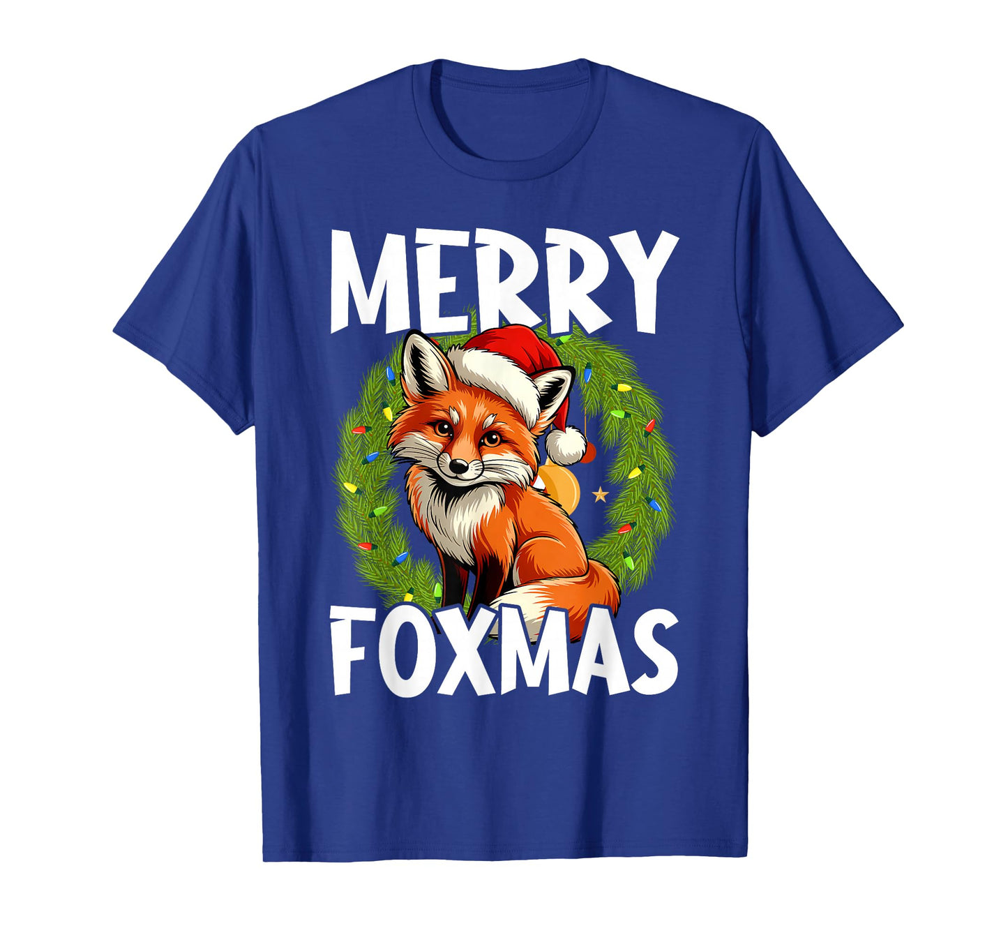 Cute Santa Fox Xmas Merry Foxmas T-Shirt
