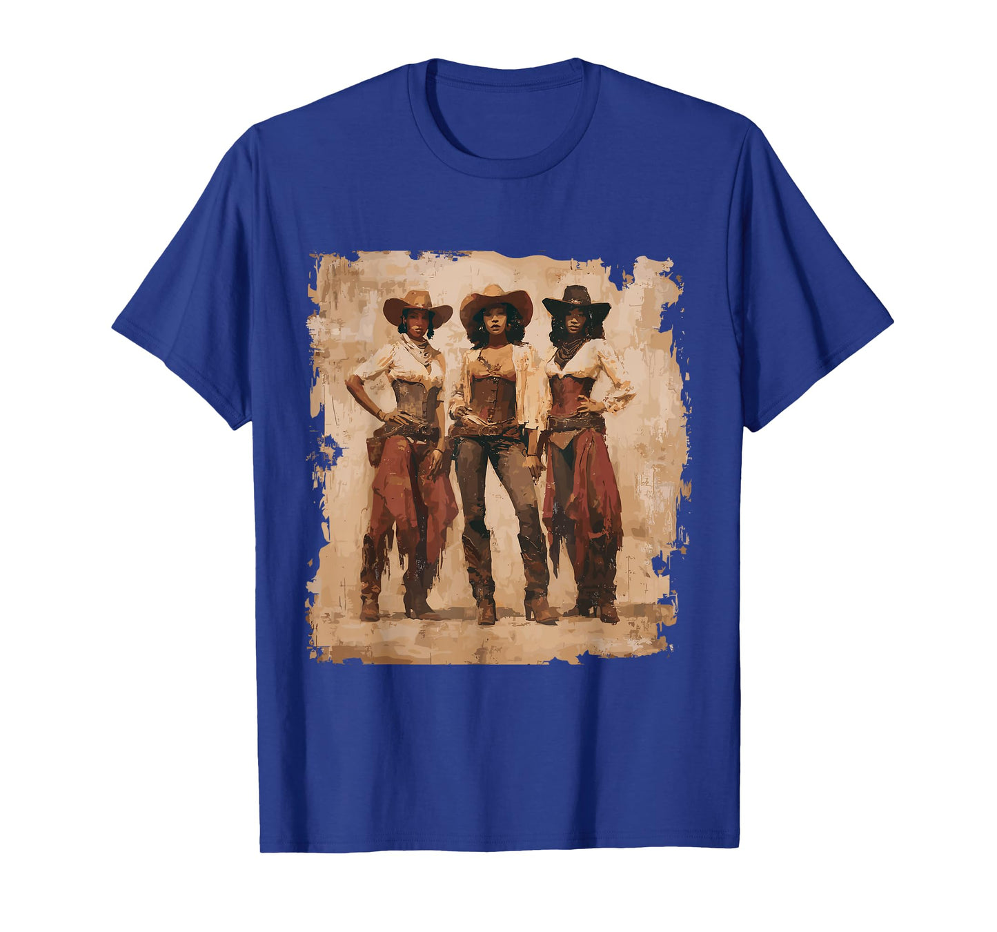 Vintage Black African American Cowgirl Western Country Rodeo T-Shirt