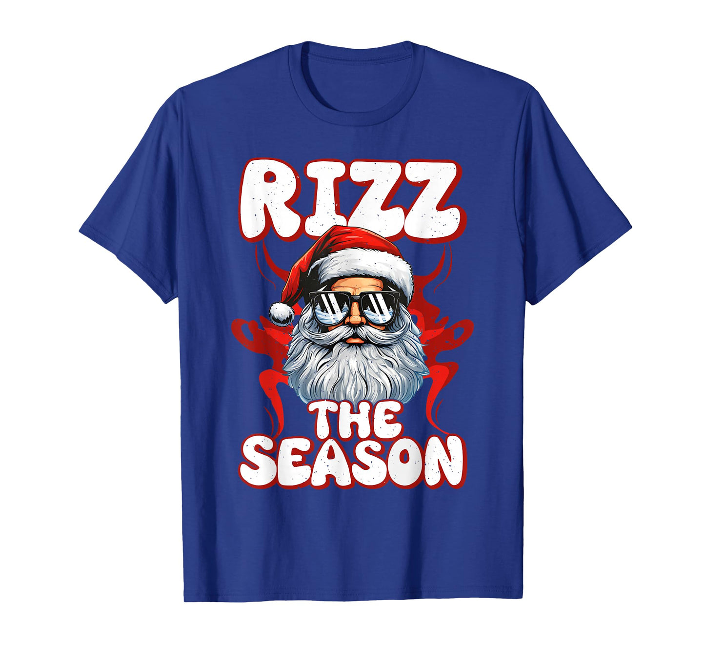 Rizz The Season Christmas Funny Santa Men Teen Boys T-Shirt