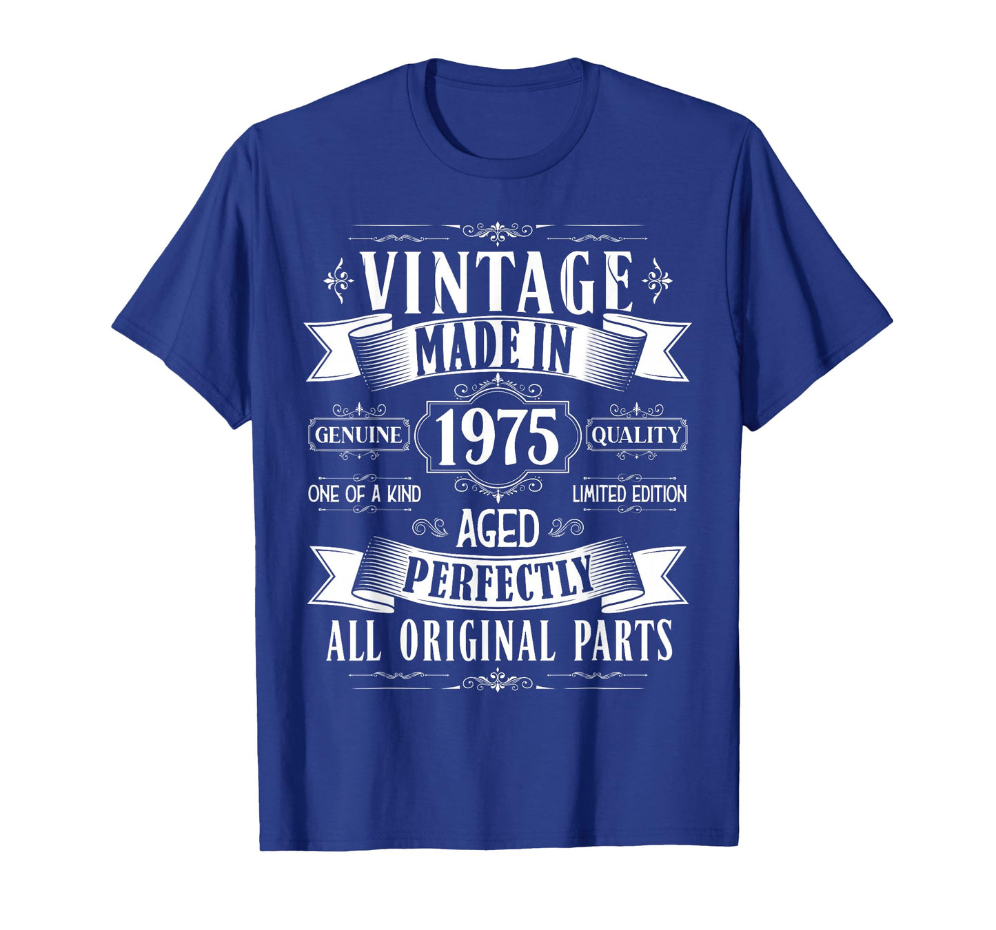 Vintage 50th Birthday Men Born 1975 50 Years Old Bday Men T-Shirt