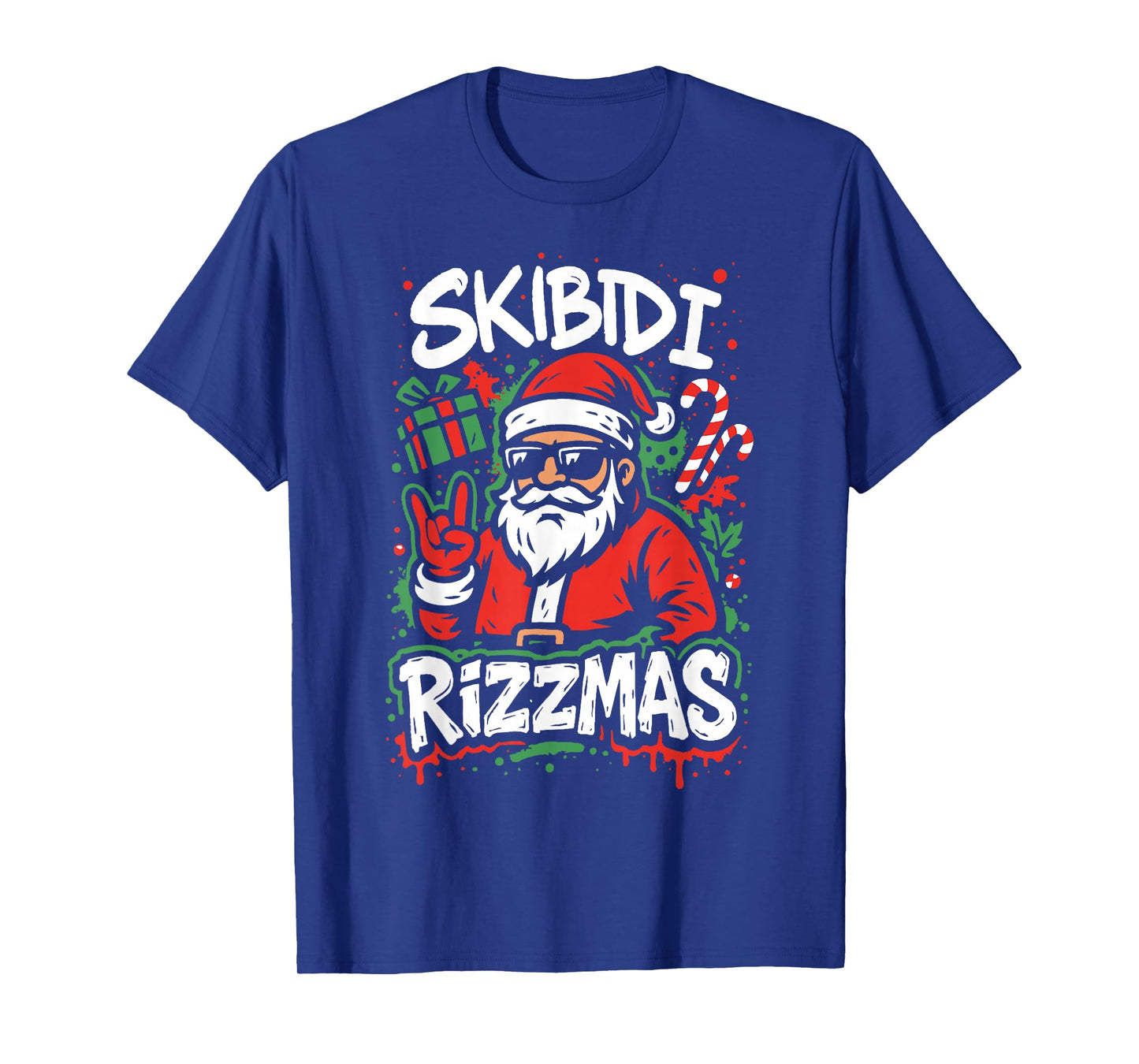 Skibidi Rizzmas Christmas Rizz Santa Claus Charisma Kid Cool T-Shirt