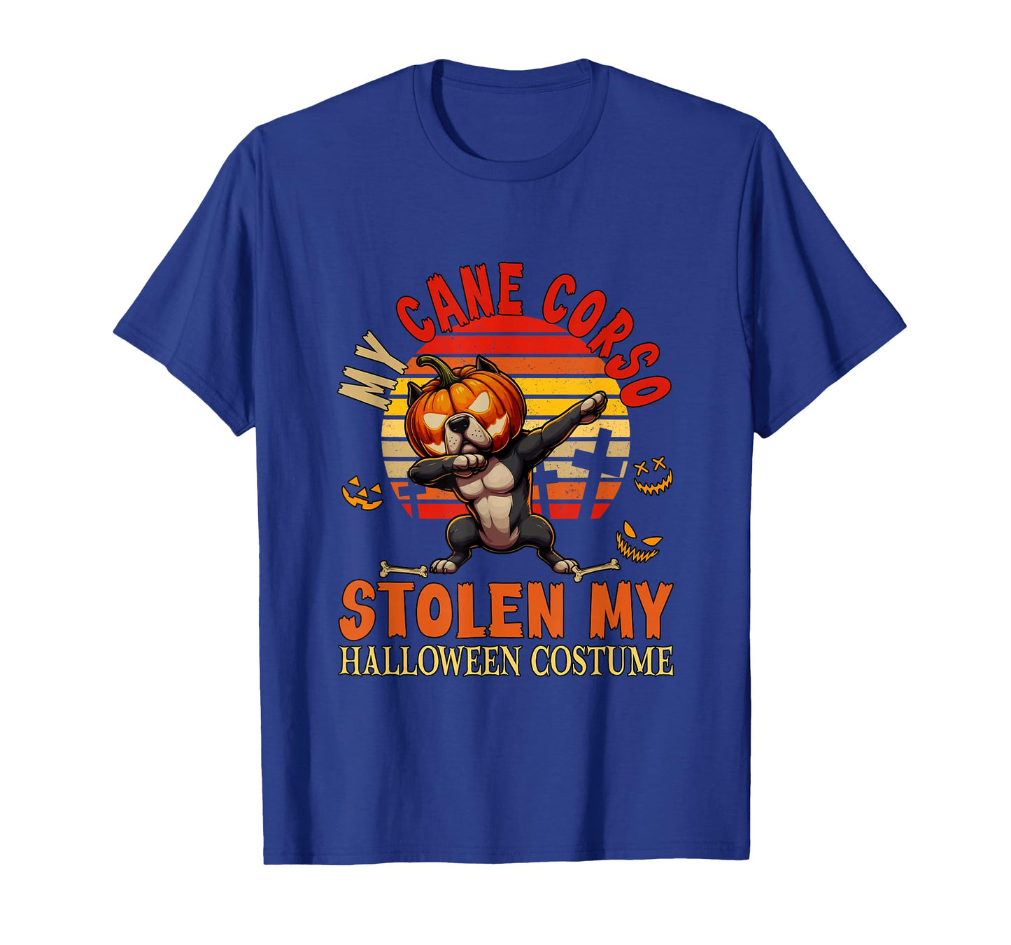 Cane Corso Stolen My Halloween Costume Dog Carved Pumpkin T-Shirt