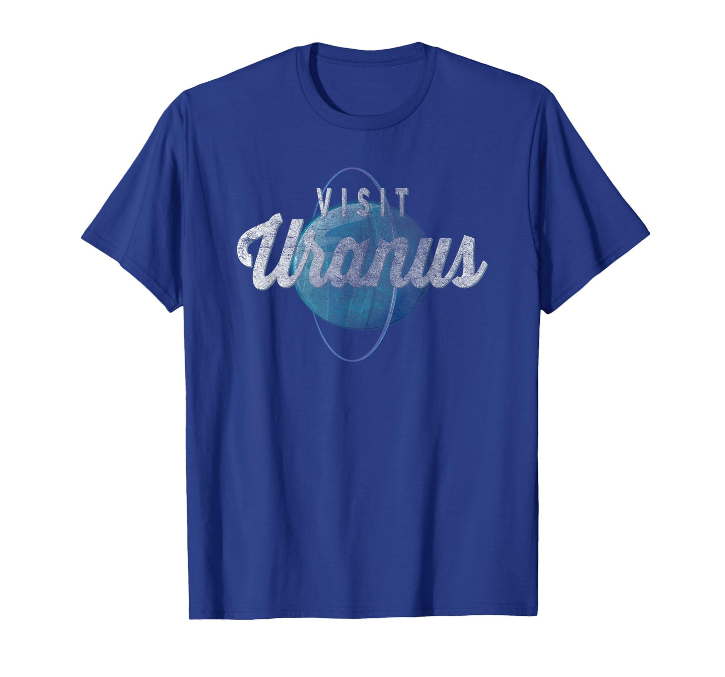 Visit Uranus Funny Vintage Retro Space Science T-Shirt