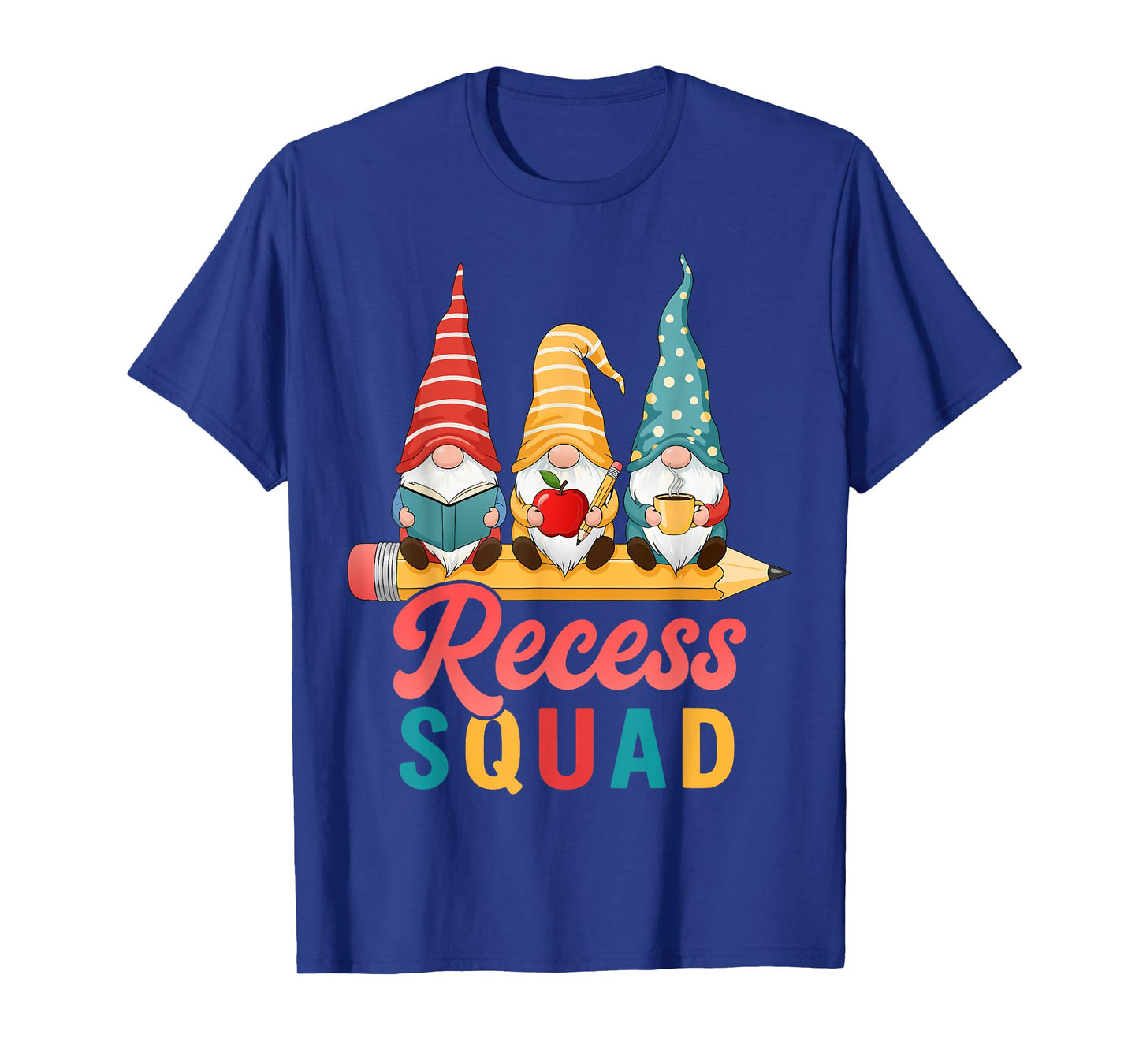 Recess Squad Teacher Para Playground Student Monitor Gnome T-Shirt
