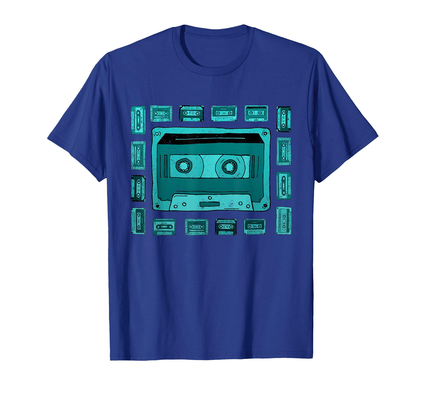 Light Teal Aqua Old School Tapes Teal Aqua Color Graphic T-Shirt