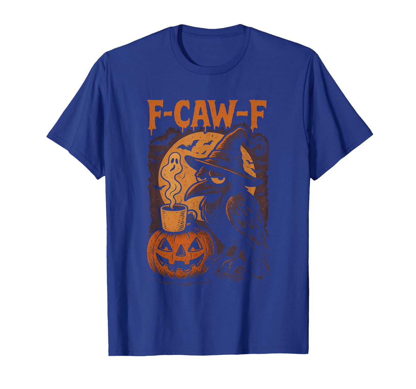 Fcawf Crow Gothic Halloween Witch Funny F-Caw-F Outfit Women T-Shirt