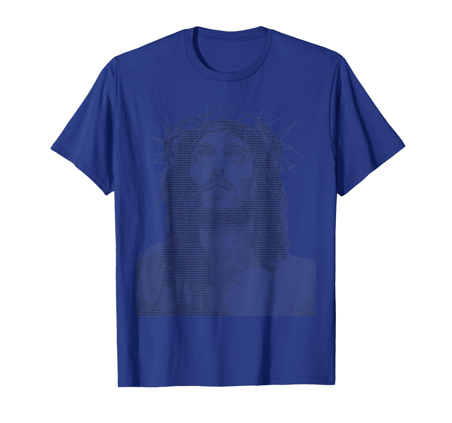 Jesus Christ Face Text Art T-Shirt