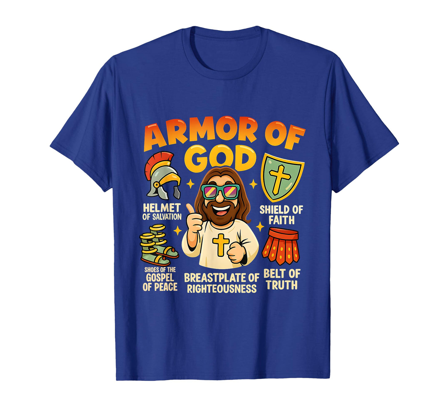 Christian Cute Baby Boy Toddler Jesus Armor Of God T-Shirt