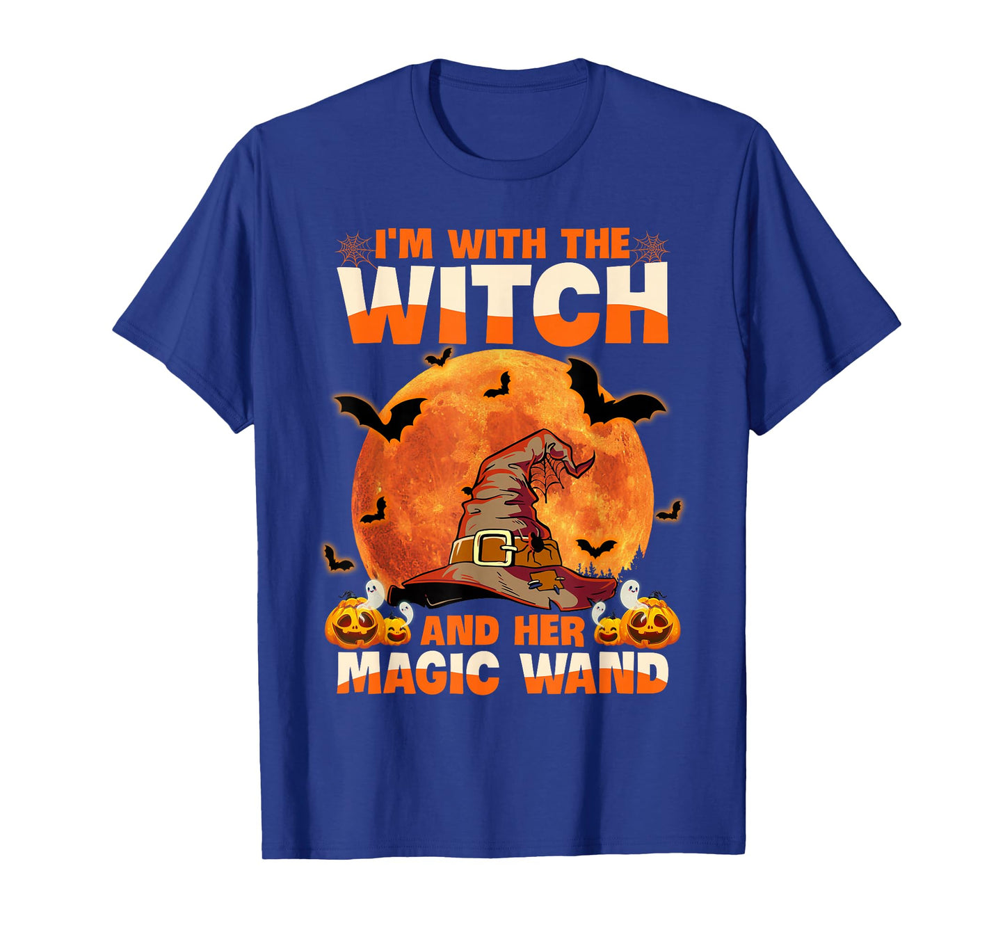I'm with The Witch and Her Magic Wand T-Shirt