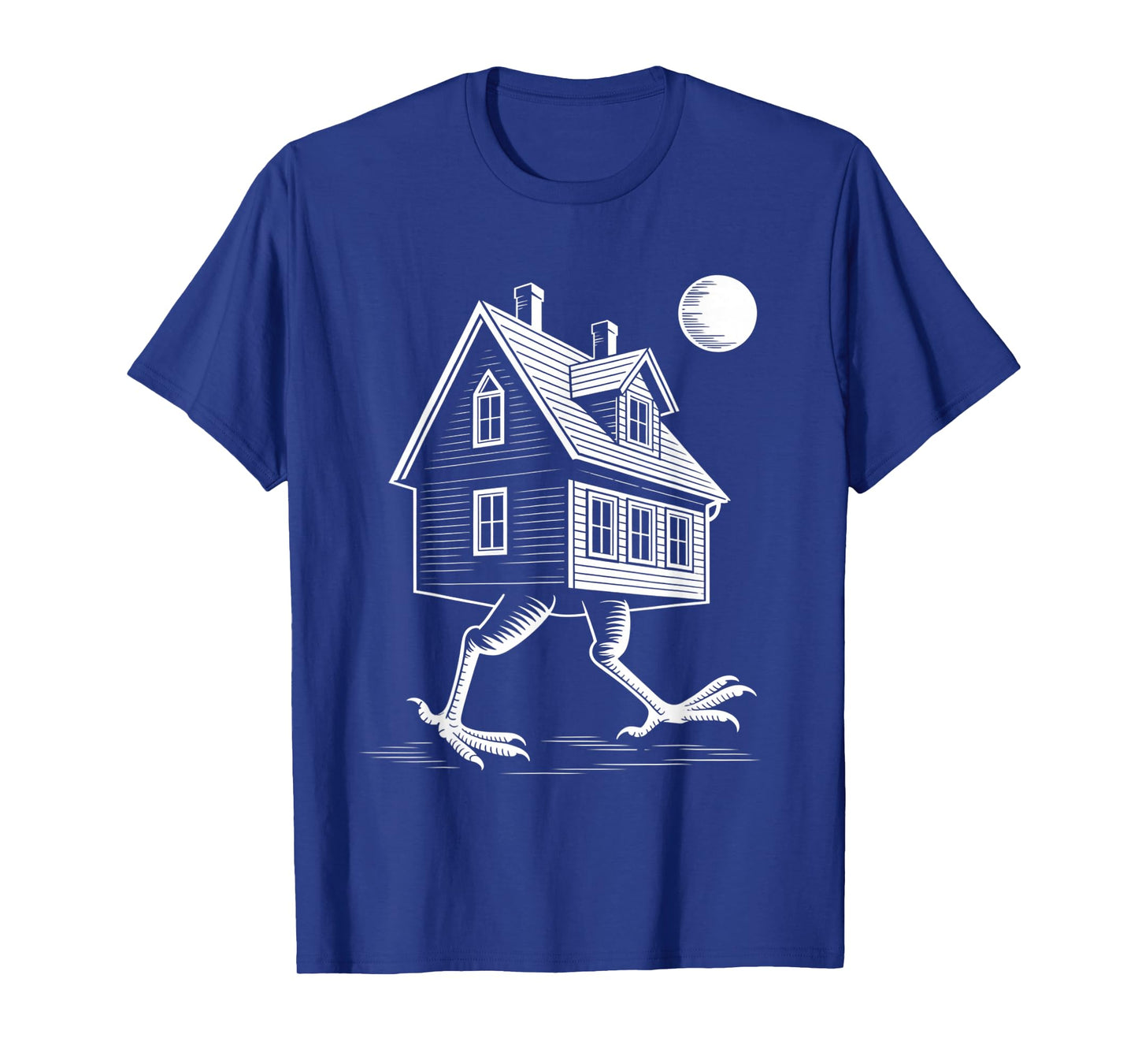 Slavic Folklore Baba Yaga Walking House On Chicken Legs T-Shirt