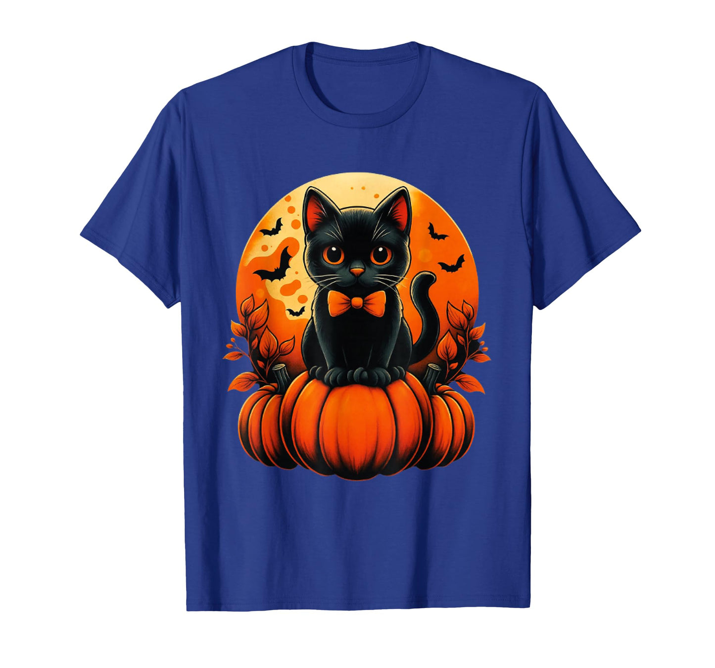Cat Pumpkin Halloween Costume Fall Autumn Season T-Shirt