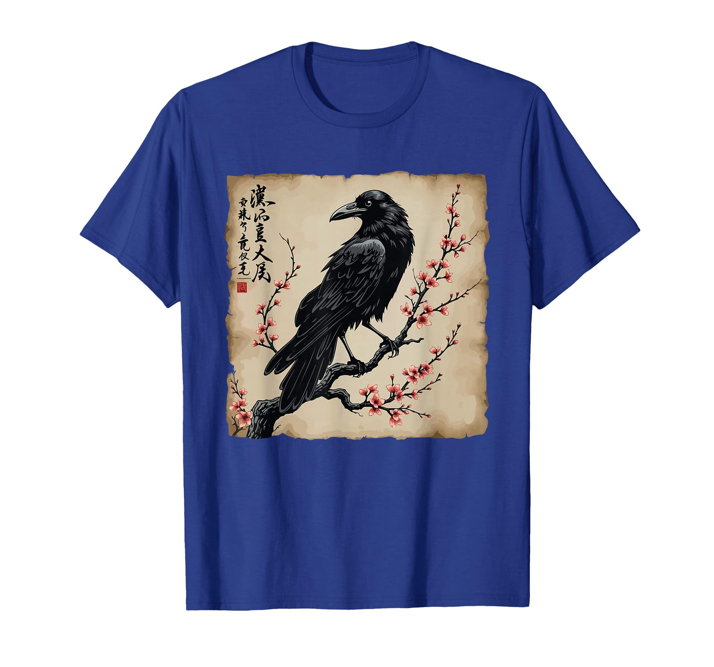 Japanese Bird Black Raven Vintage T-Shirt