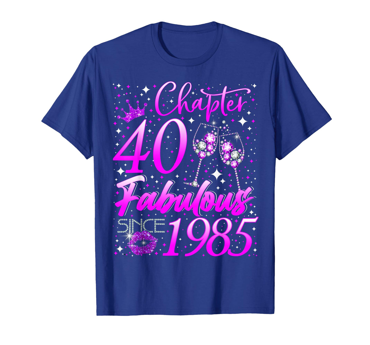 Womens Chapter 40 Fabulous Vintage Since 1985 40th Birthday T-Shirt