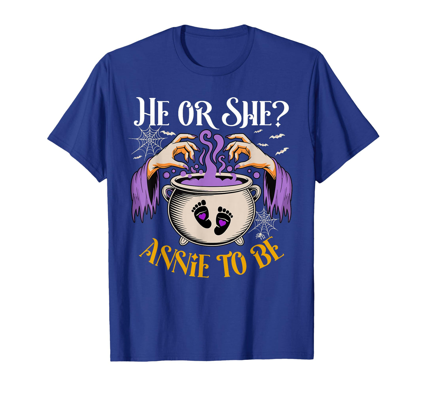 He Or She Annie to Be Baby Reveal Halloween Costume T-Shirt