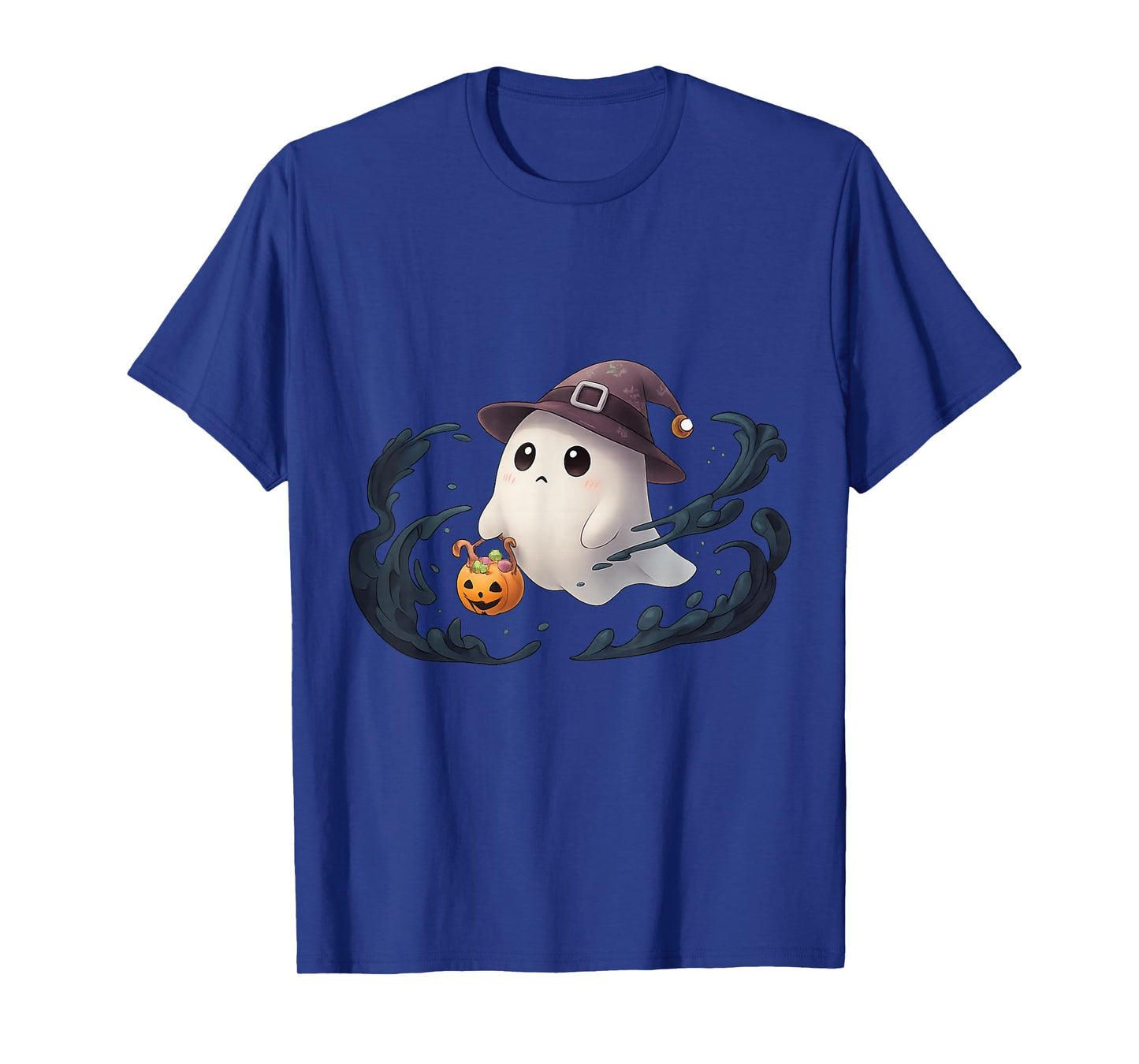 Cute Ghost Witch Halloween Kawaii TrickOrTreat Pumpkin Candy T-Shirt