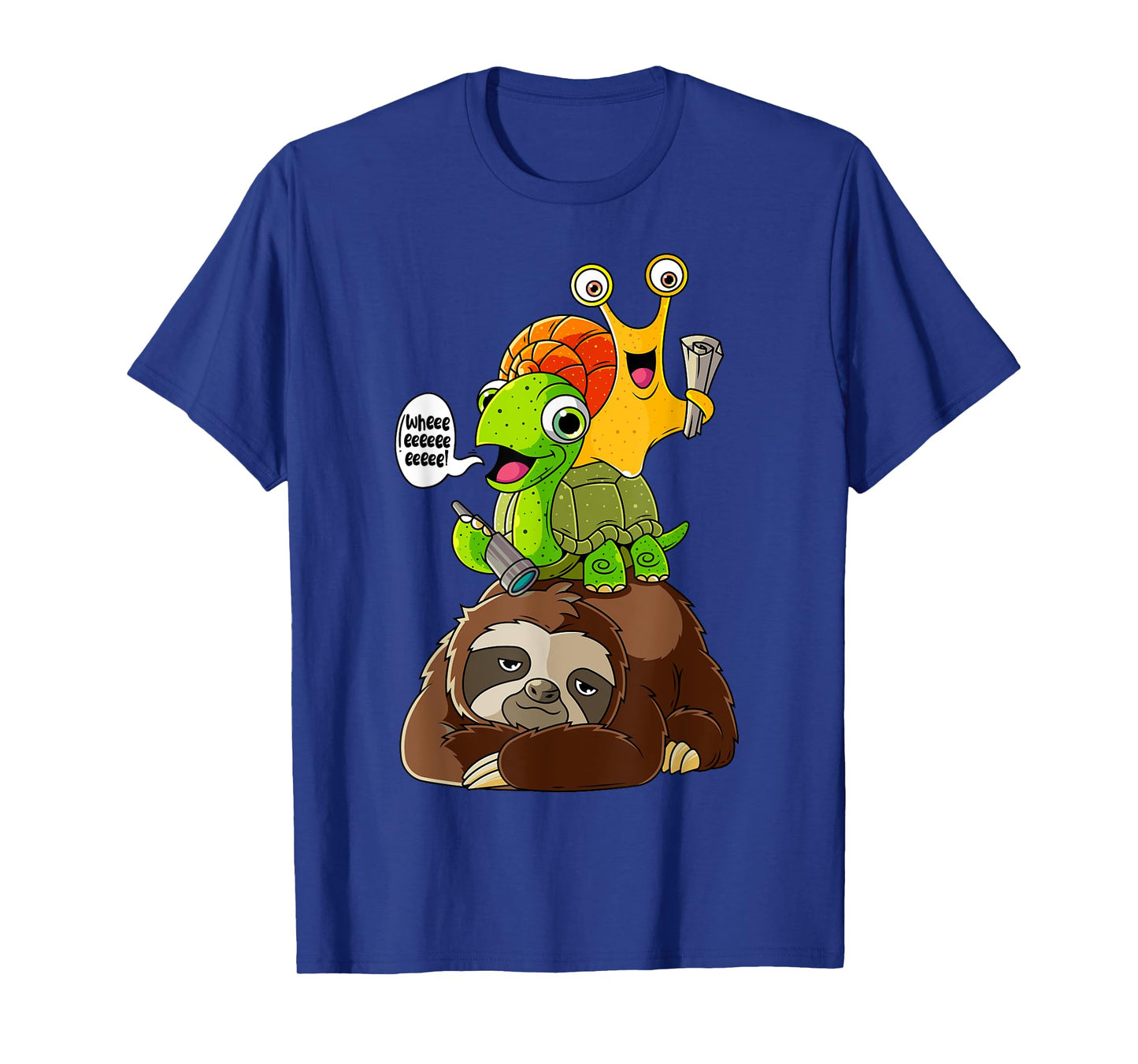 Sloth Turtle Snail Shirt Funny Animal Lover Gifts For Kids T-Shirt