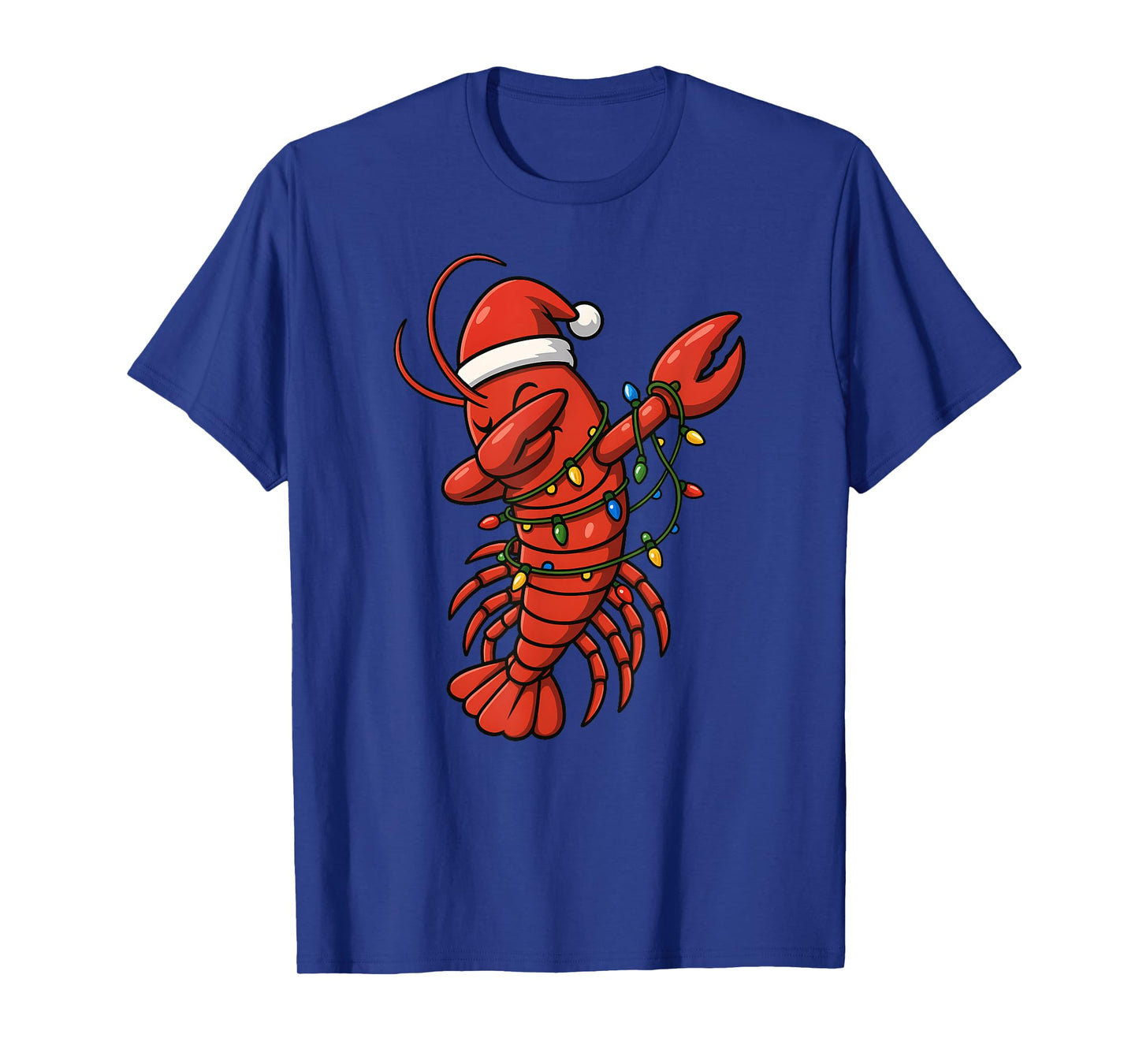 Lobster Dabbing Merry Christmas Santa Hat Xmas Boys Girls T-Shirt