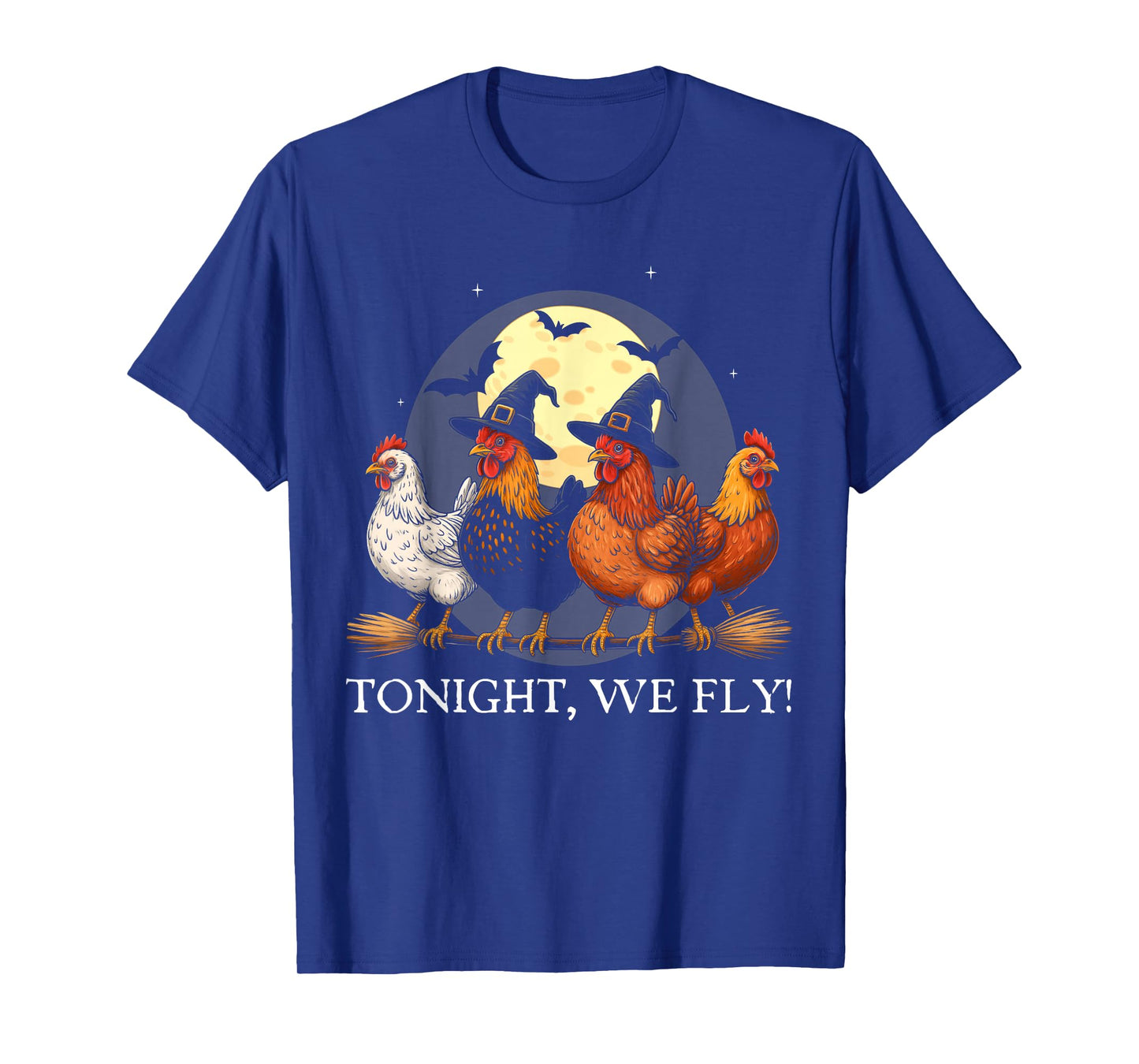 Tonight We Fly Funny Chicken Spooky Season Farm Halloween T-Shirt