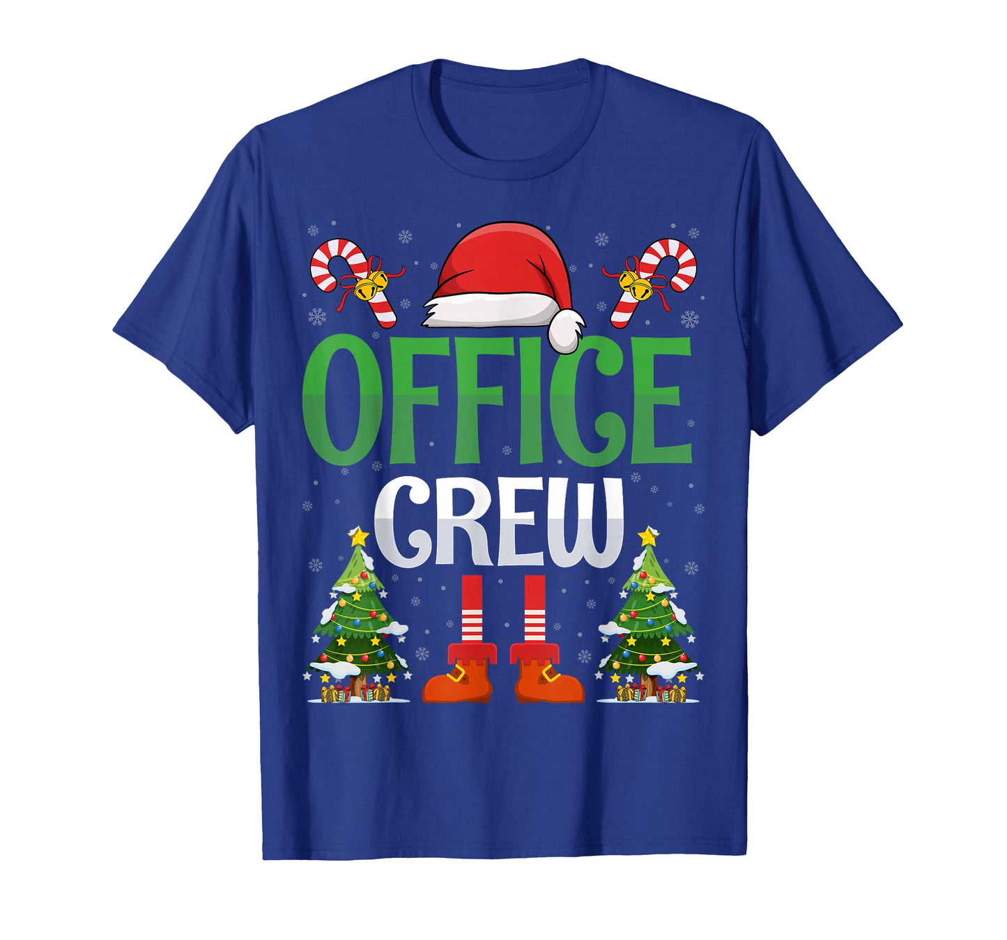 Office Crew Santa - Christmas Front Office Squad Santa Hat T-Shirt