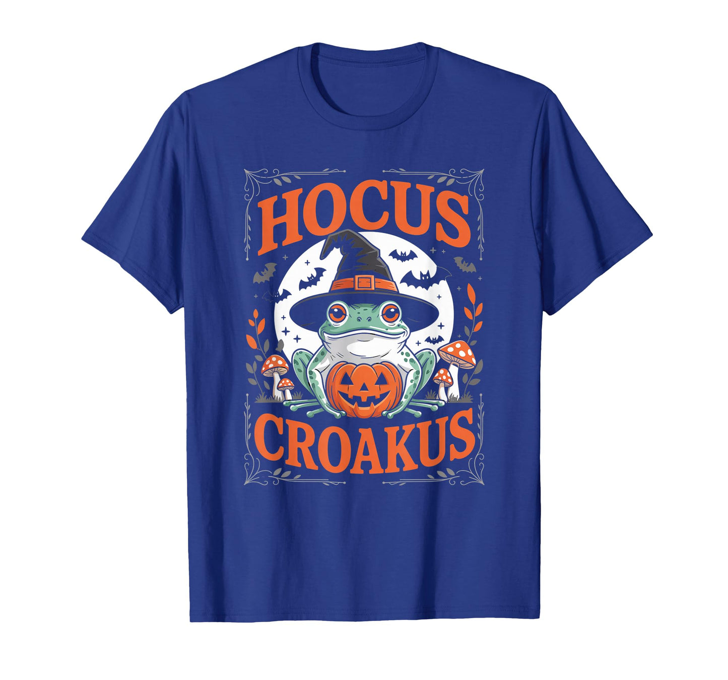 Halloween Frog Witch Pun Hocus Crocus Toad Lover Costume T-Shirt