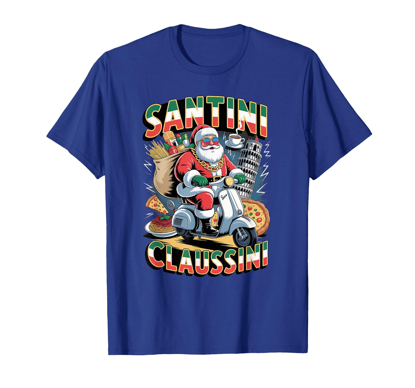 Italian Brainrot Christmas Santini Claussini Funny Santa T-Shirt