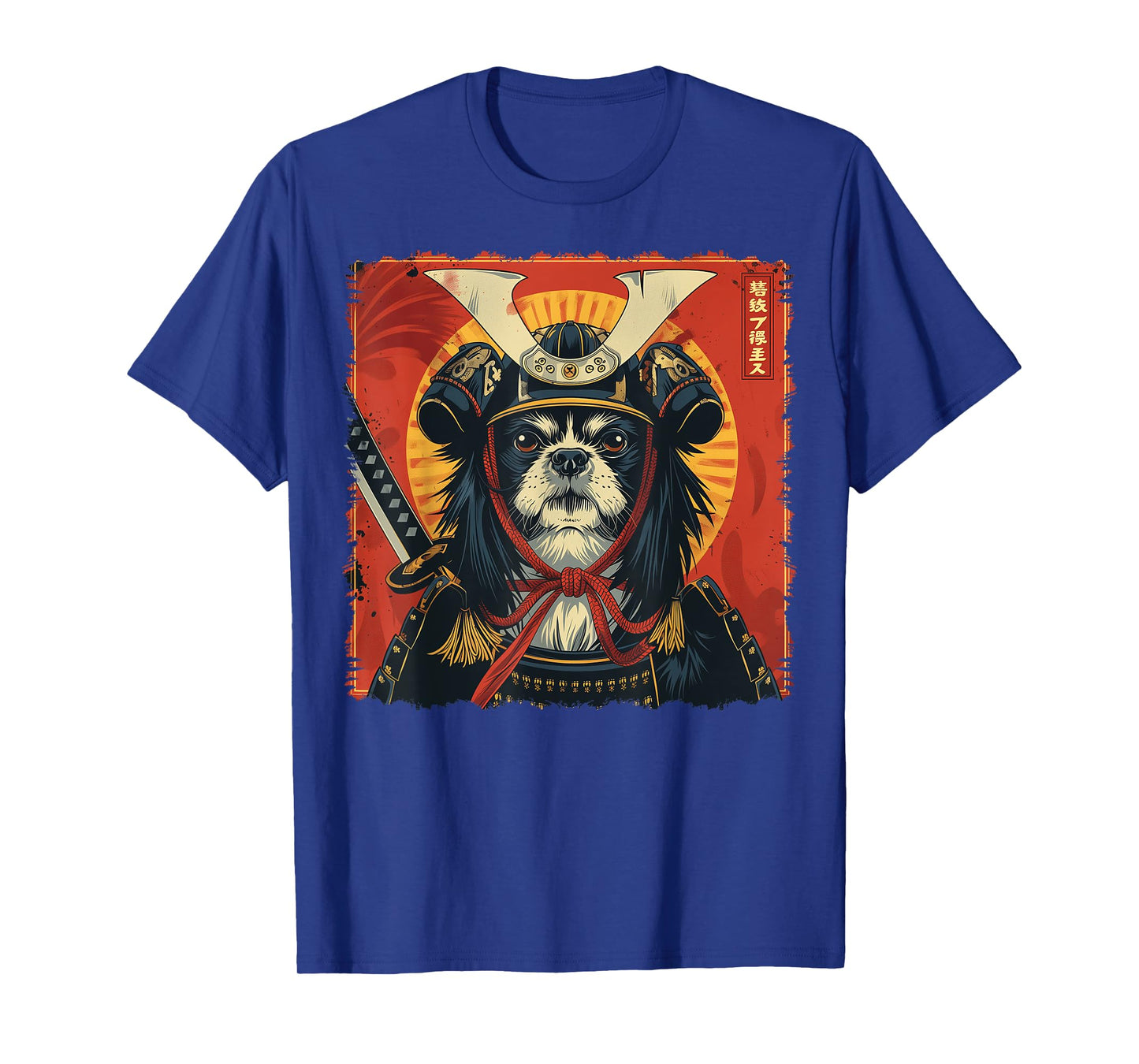 Japanese Chin Dog Japanese Art Samurai Ukiyo-e Vintage T-Shirt