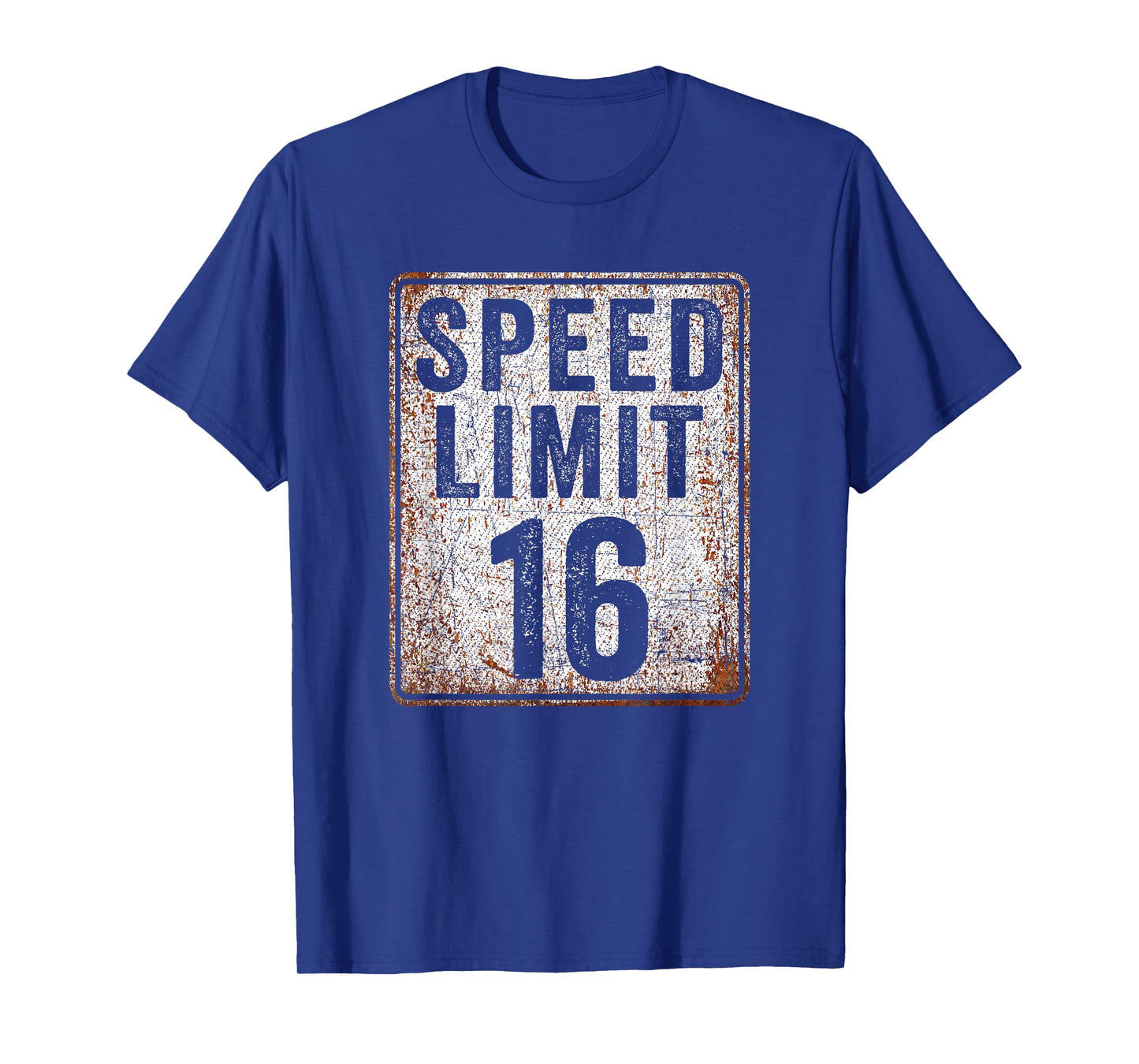 16th Birthday Speed Limit Sign 16 MPH 16 Year Old Funny T-Shirt