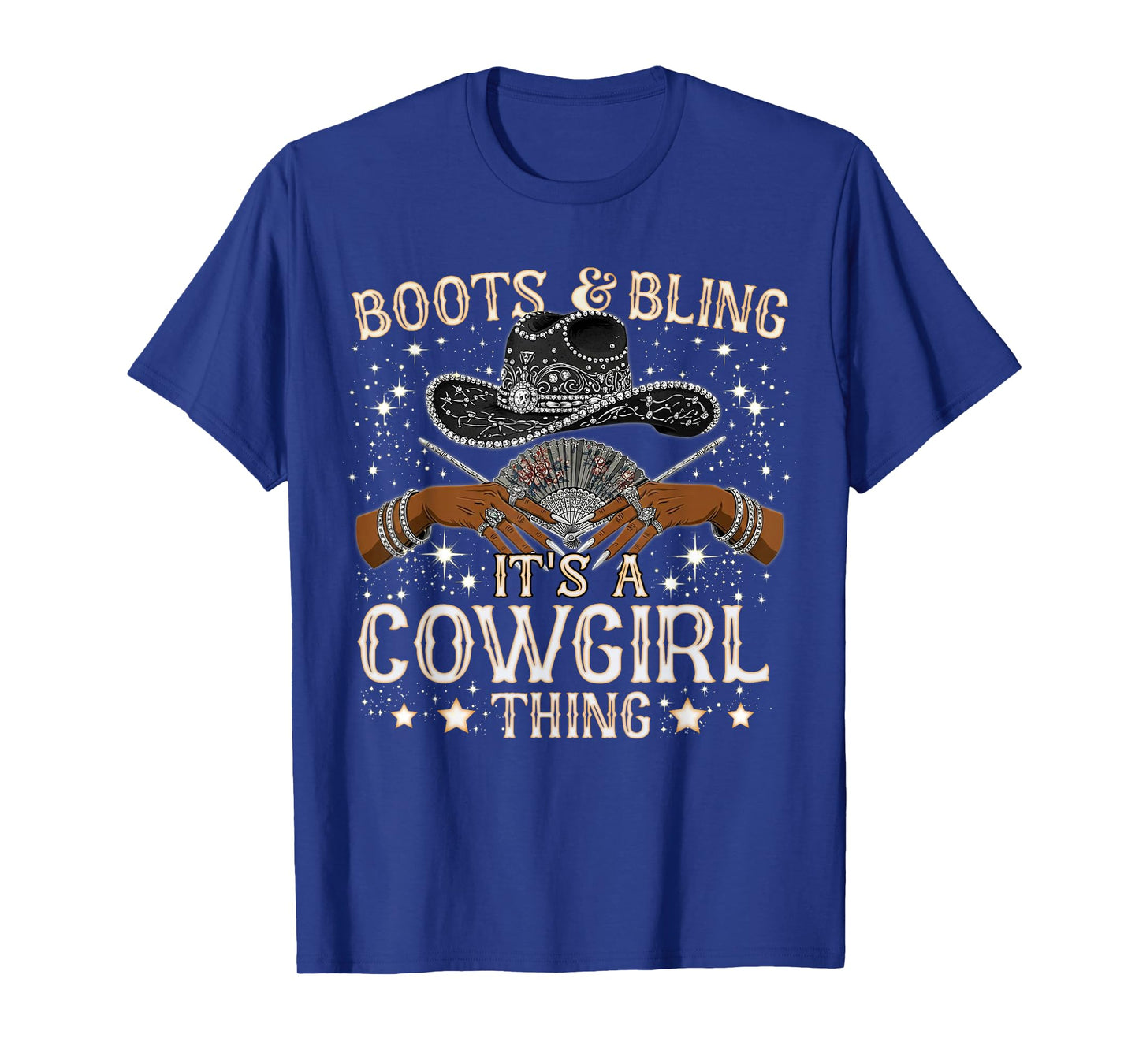 Cowgirls Boots & Bling Its A Cowgirl Thing Boot On Ground T-Shirt