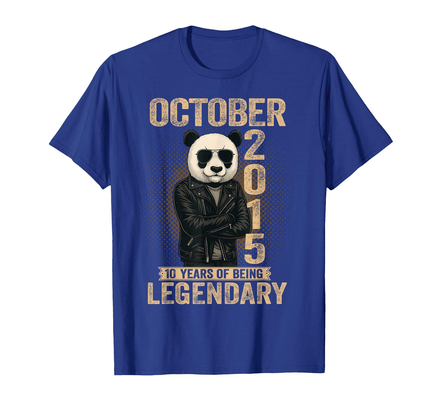 October 10th Birthday Men Women 2015 Awesome Panda Lovers T-Shirt