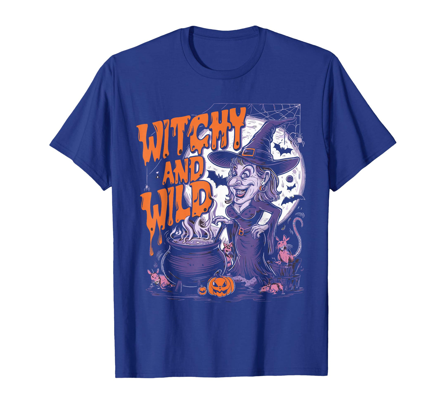Witchy and Wild Funny Halloween Witch T-Shirt