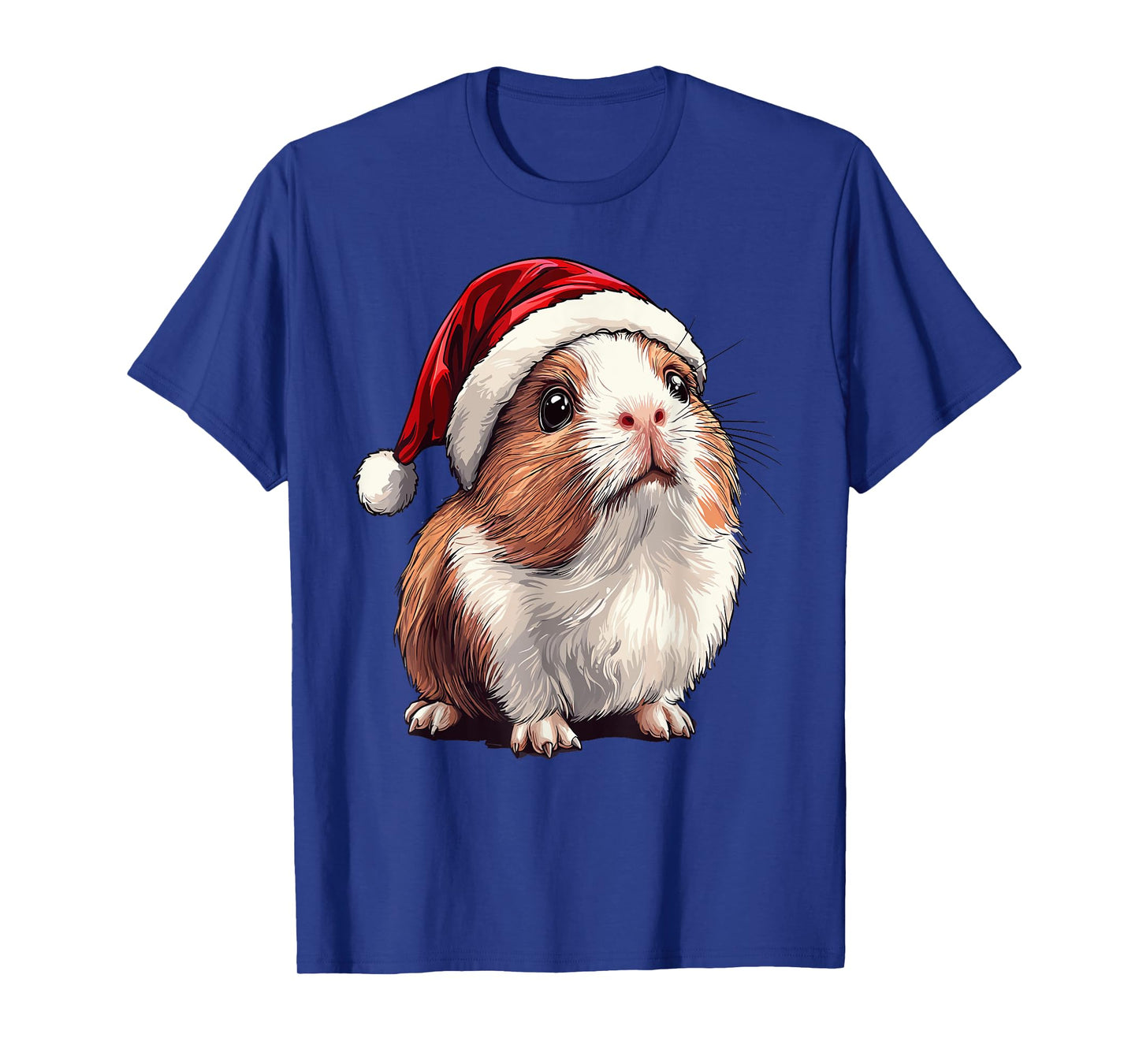 Xmas Guinea Pig Lovers Christmas Pajama Guinea Pig Santa Hat T-Shirt