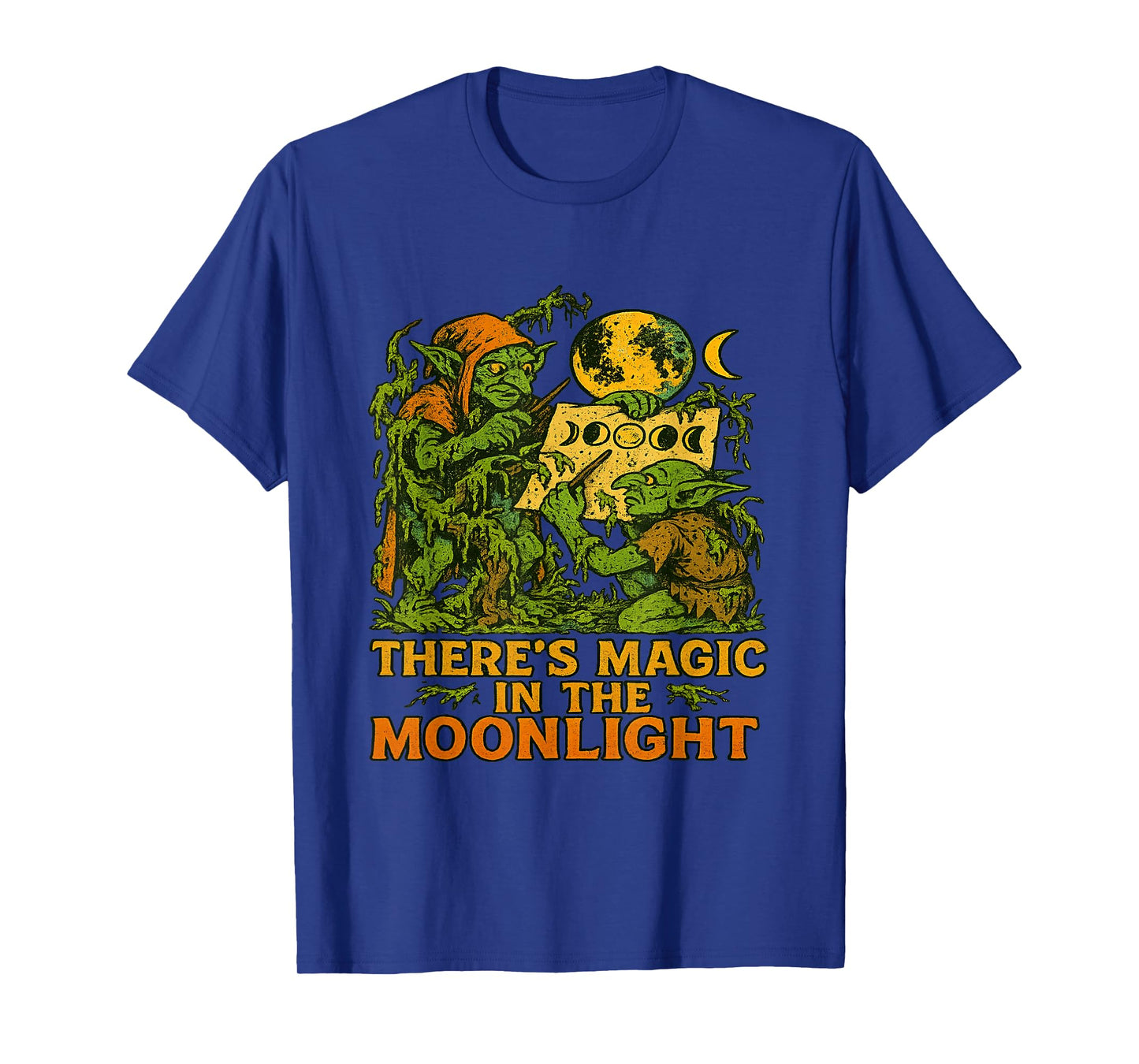 Goblincore Moon Phase Lunar Spirit Magic Scene Moonlight T-Shirt