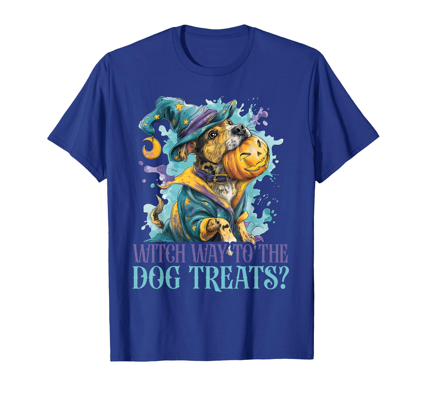 Witch Way to The Dog Treats? - Cute Dog Halloween T-Shirt