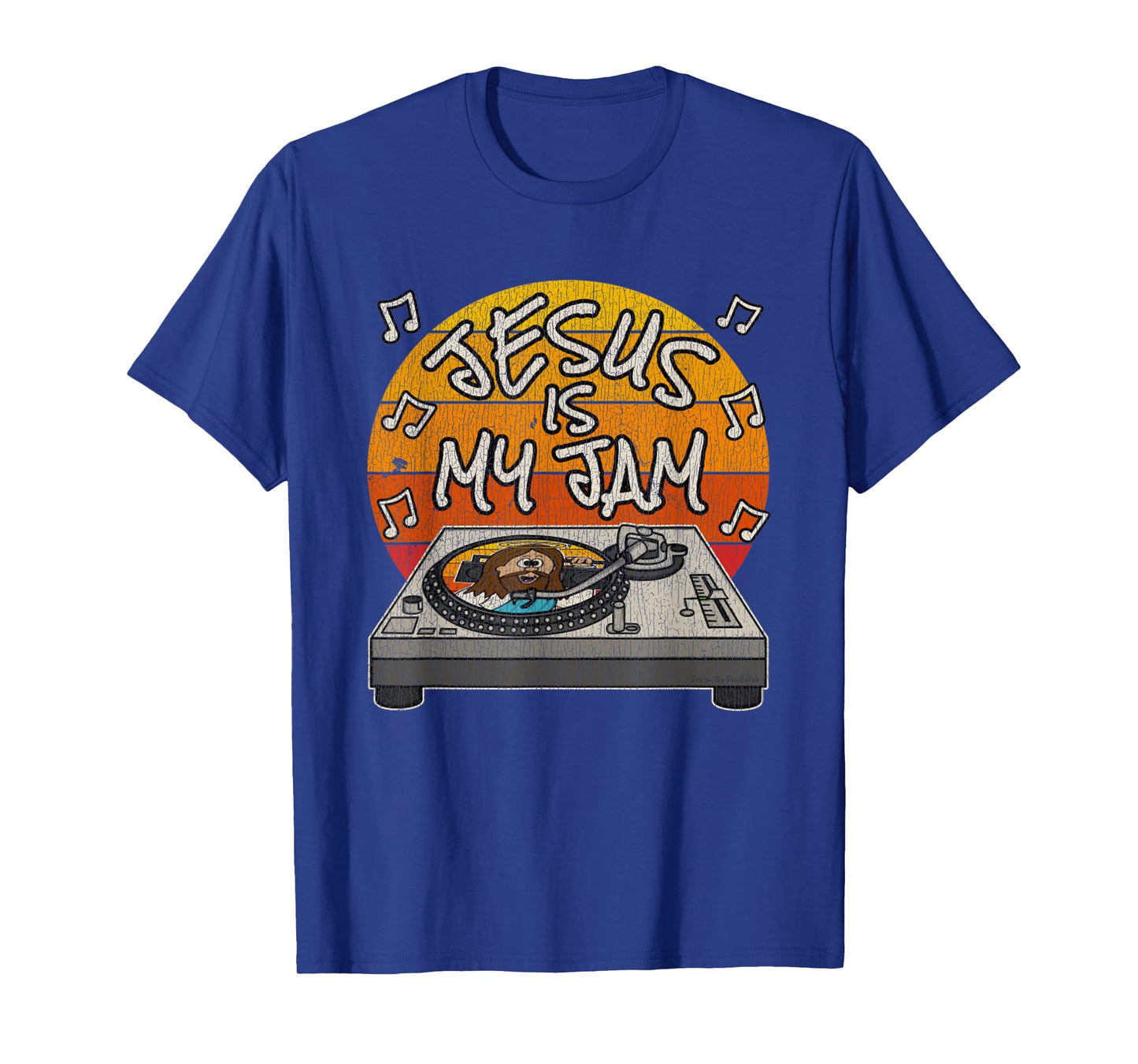 Vintage Jesus Is My Jam Christian DJ Church Musician T-Shirt