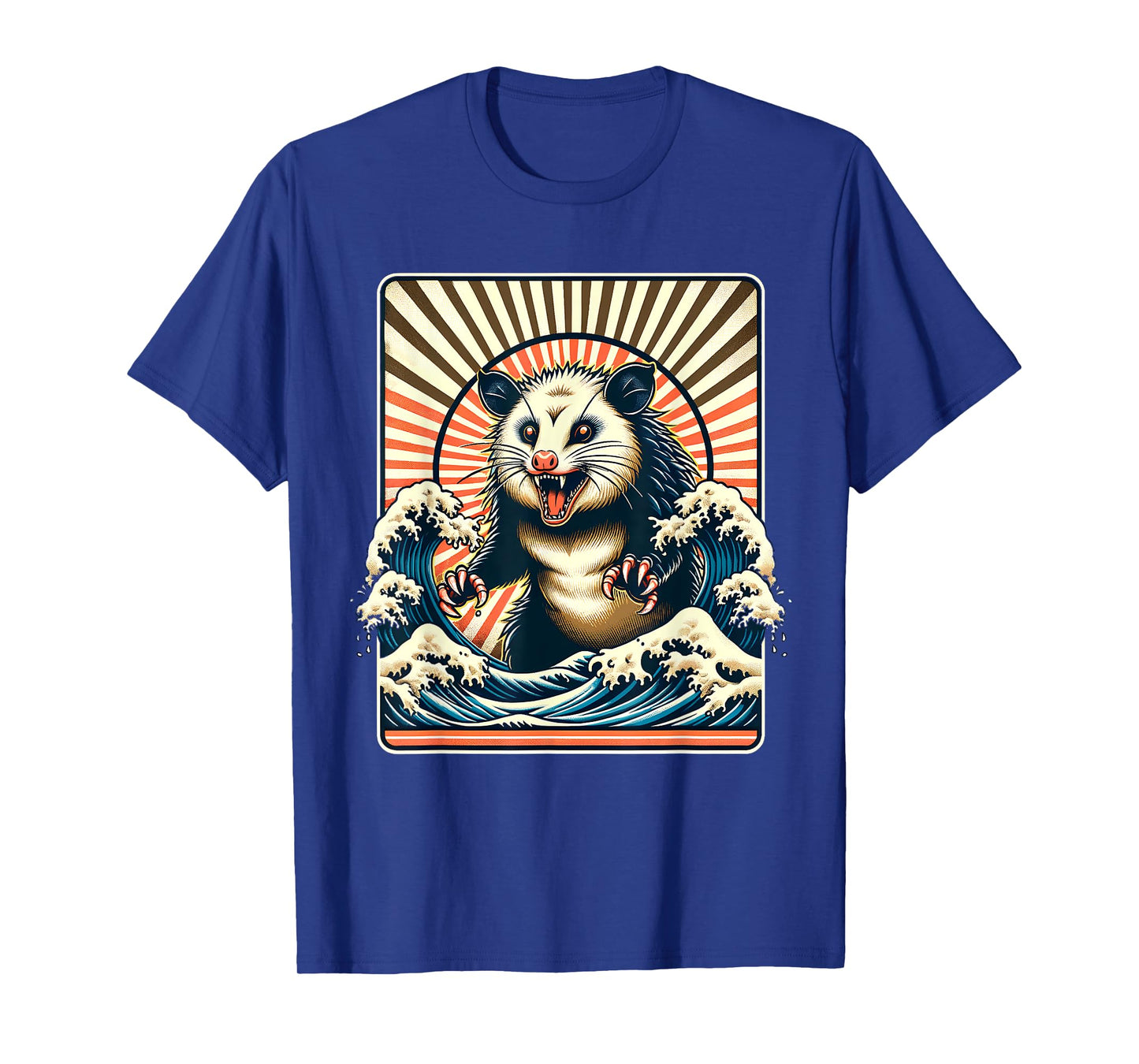 Opossum Japan Sun Wave Vintage Possum Monster T-Shirt