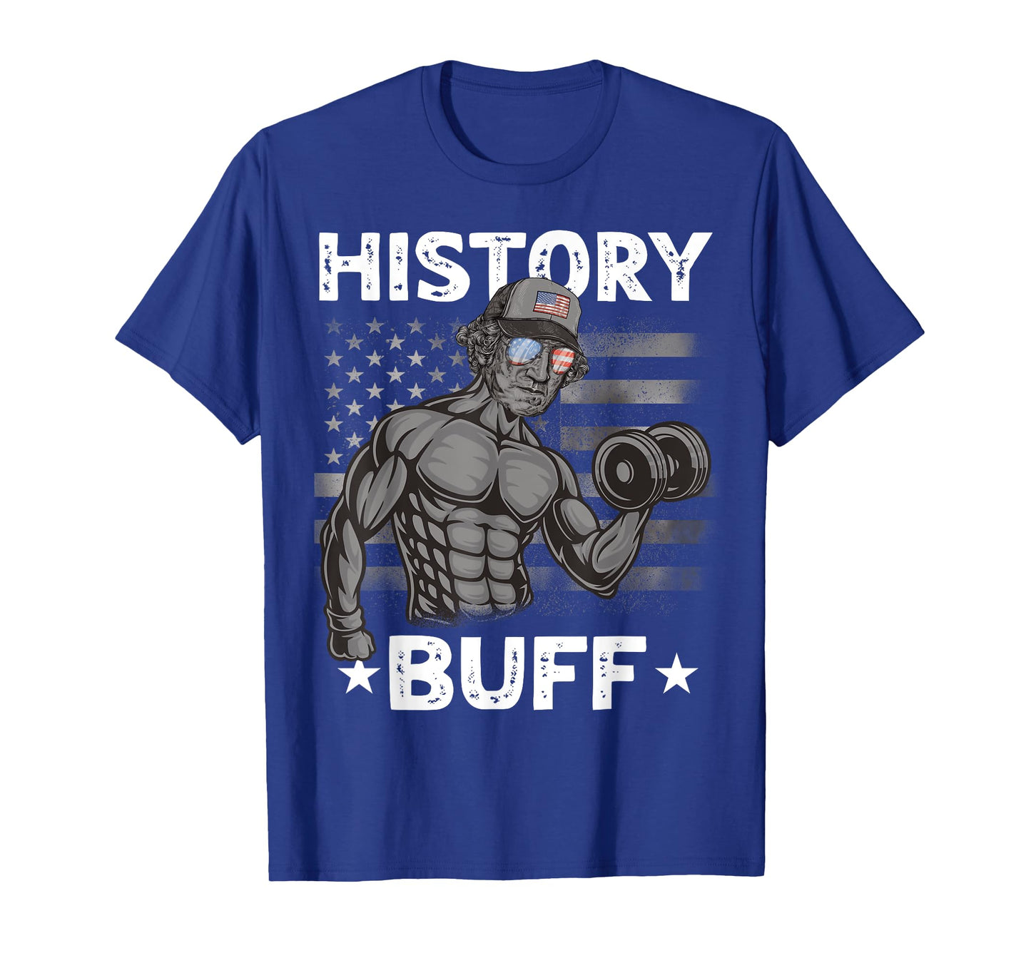 History Buff Washington Bro Weightlifting 4th of July Gym T-Shirt for Men