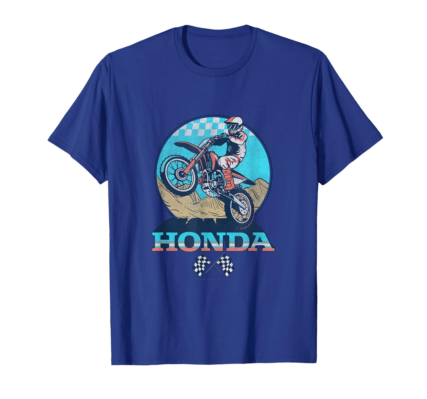 Honda Powersports Vintage Motorcycle Rider T-Shirt