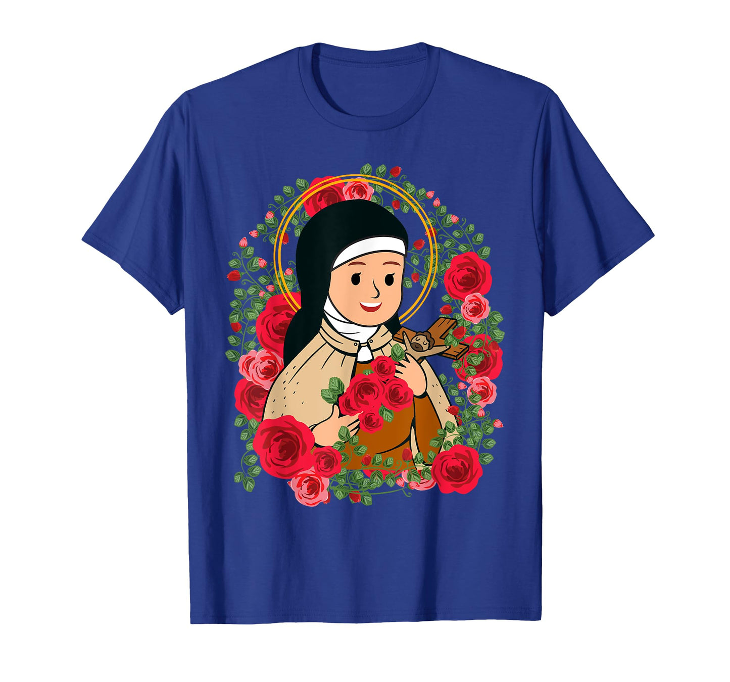 St Therese of Lisieux Kids Little Flower Rose Catholic Saint T-Shirt
